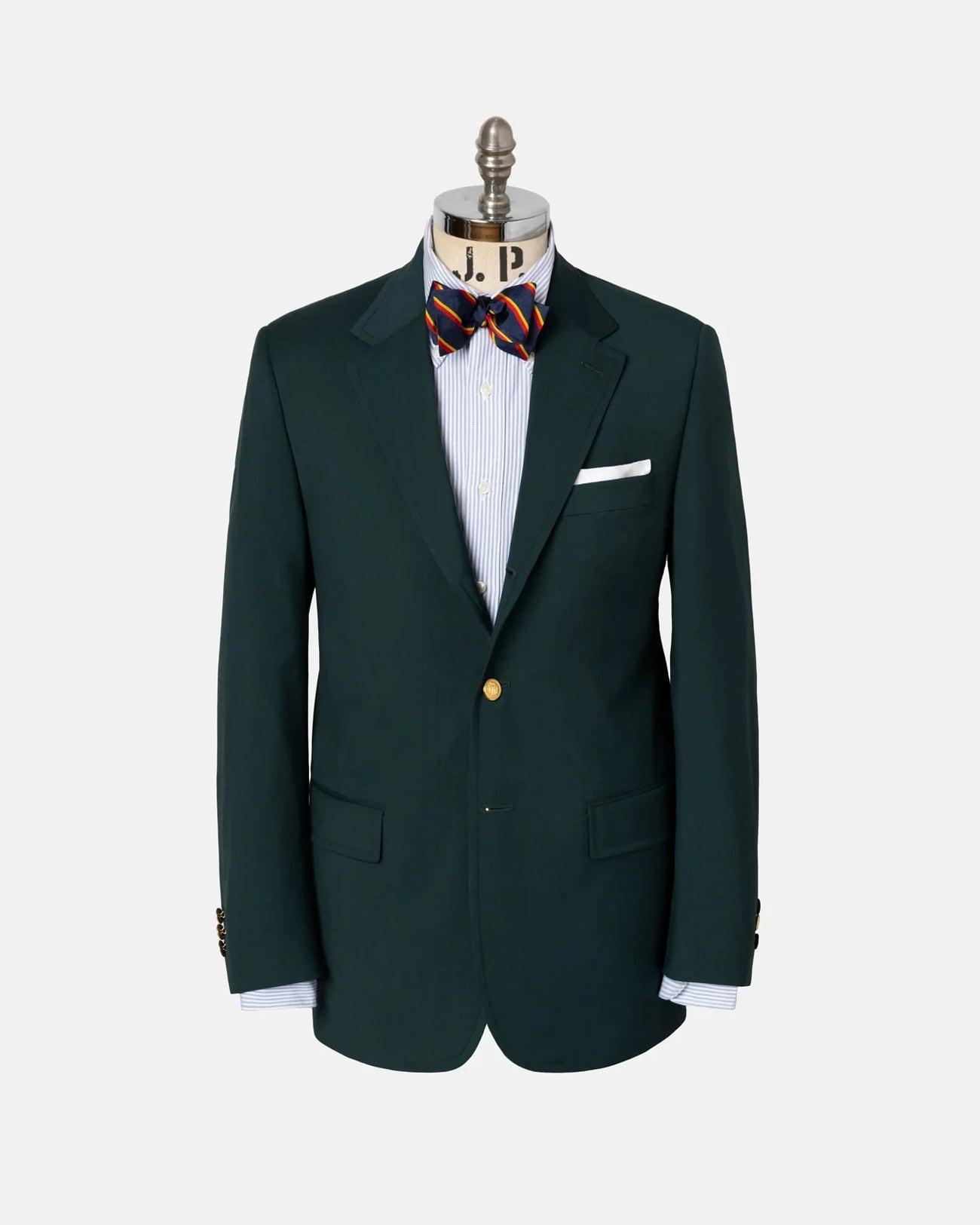 Made-in-Canada Hunter Green Tropical Wool Blazer - Custom Make