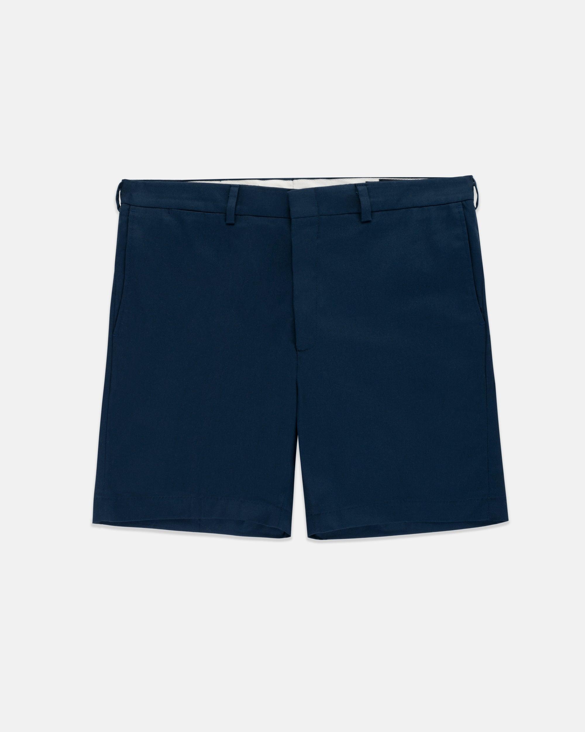 Made-in-USA Navy Washed Twill Classic Shorts