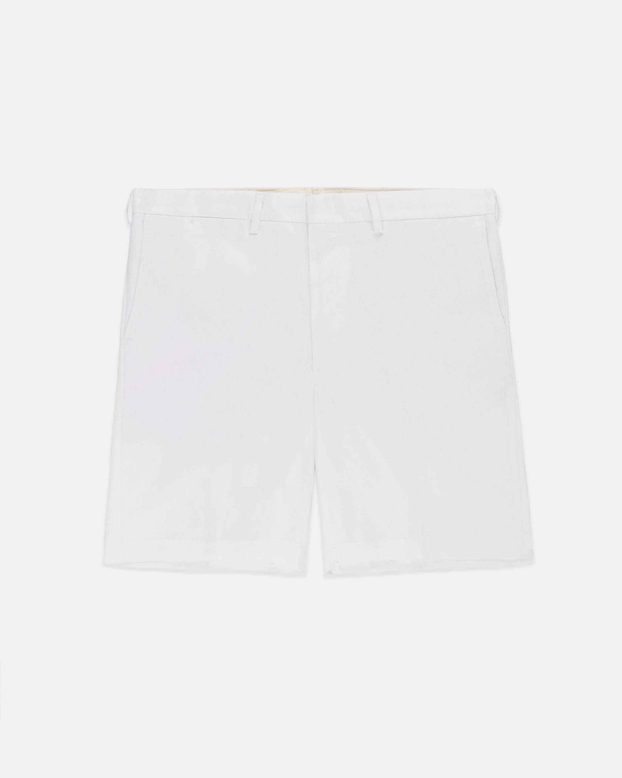 Made-in-USA White Washed Twill Classic Shorts