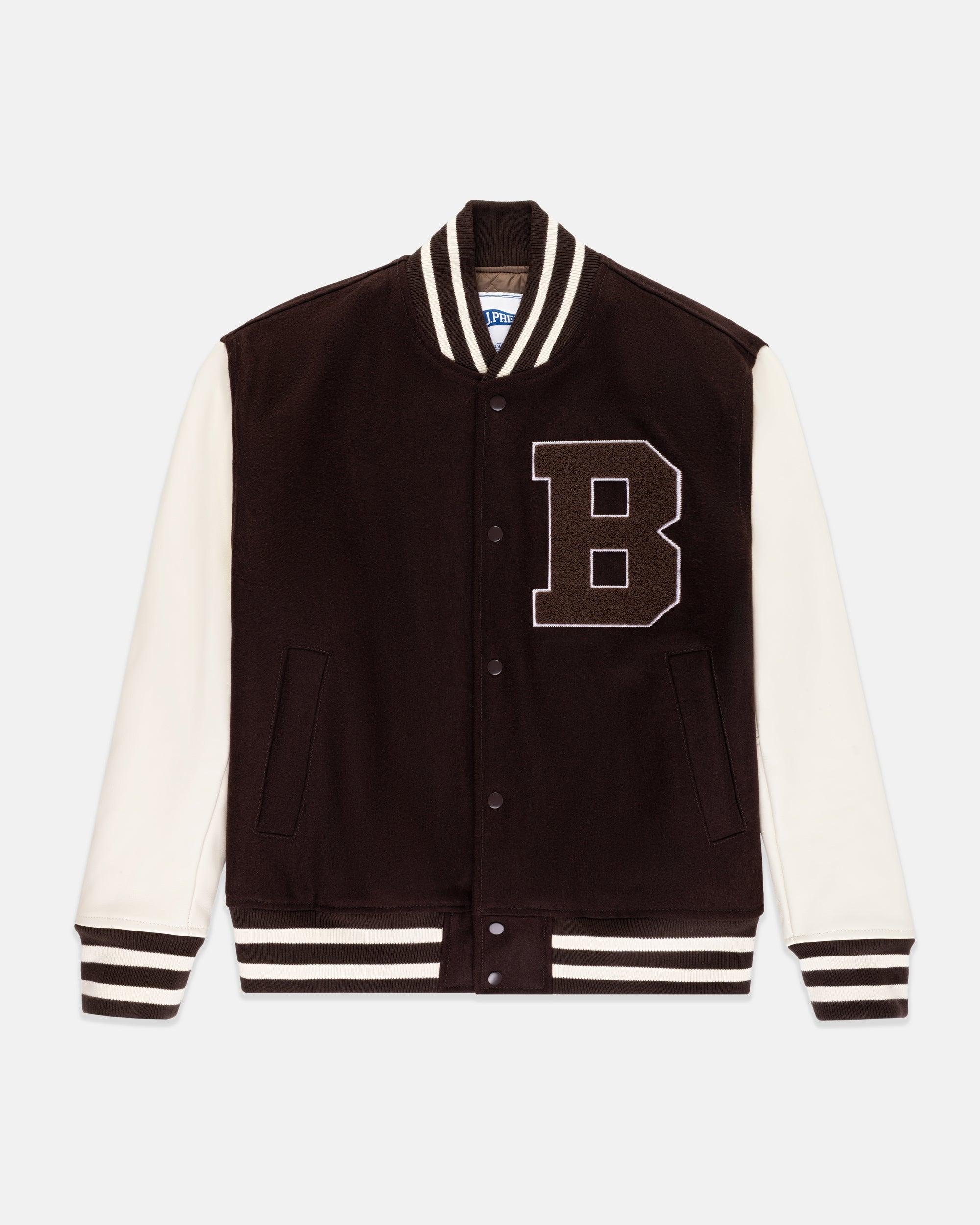 Brown Wool Varsity Jacket