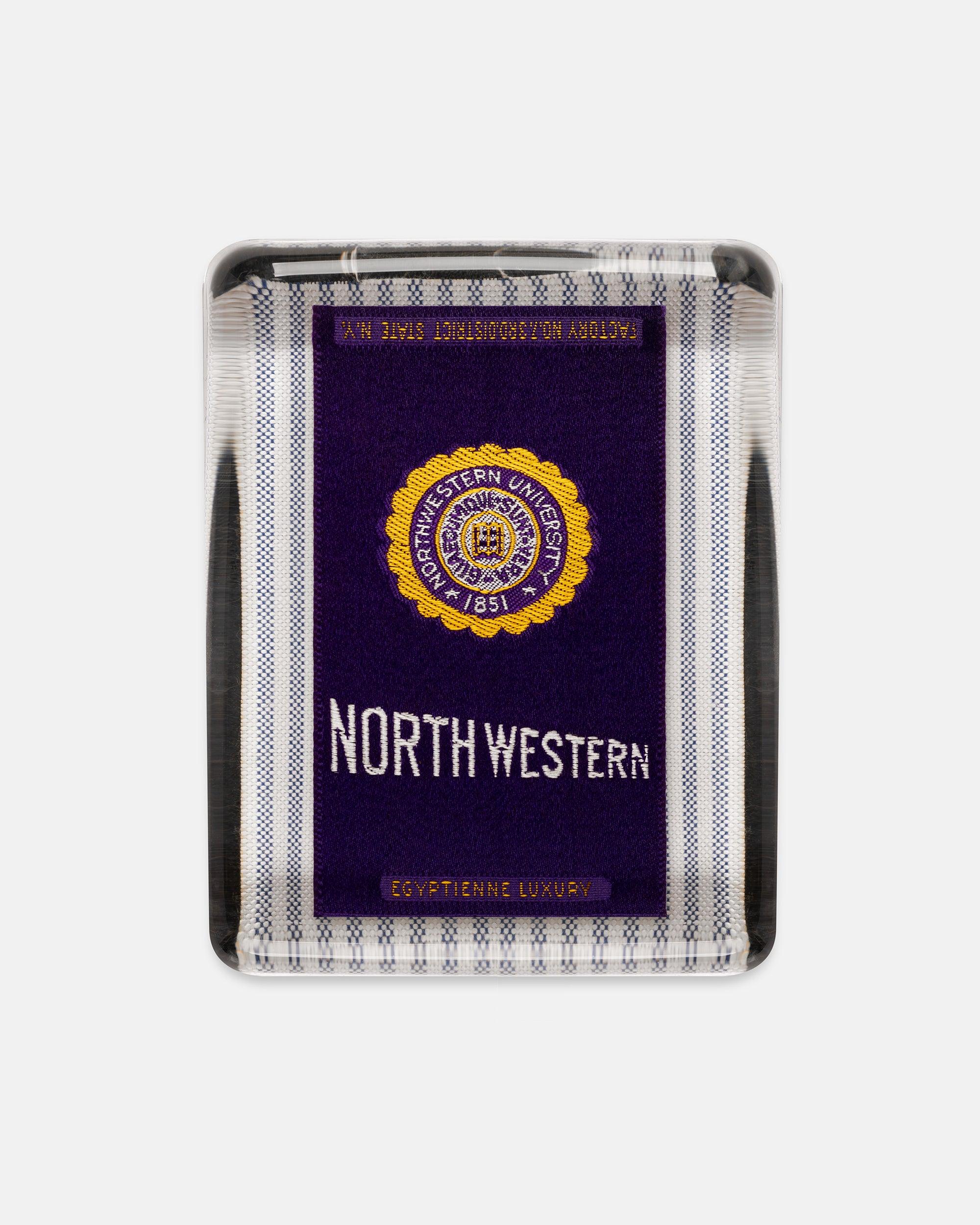 Northwestern University Silk Paperweight
