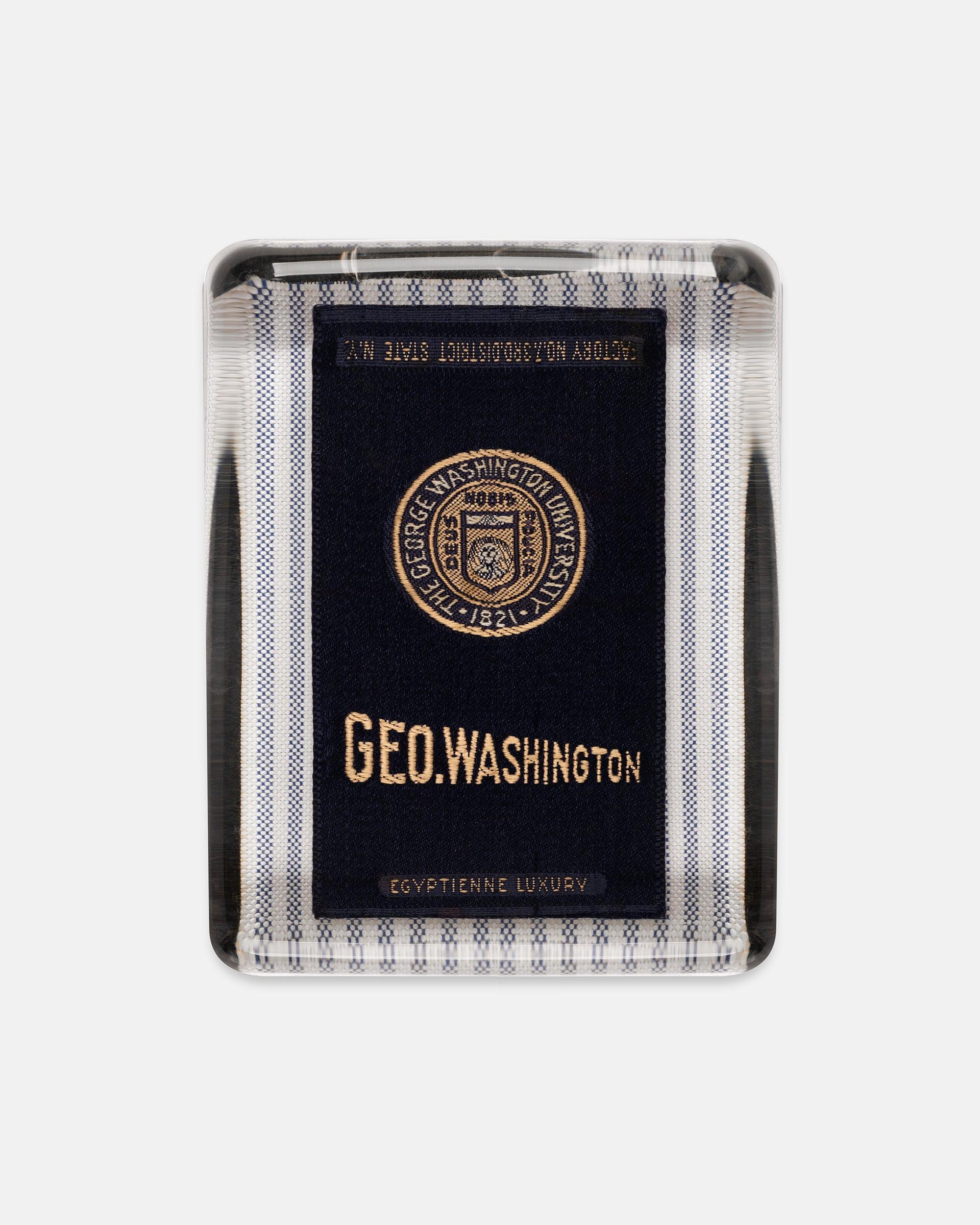 George Washington University Silk Paperweight