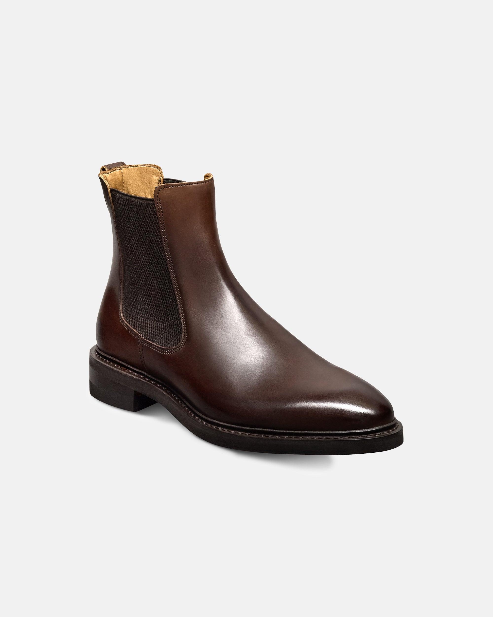 Made-in-USA Allen Edmonds Dark Brown Reed Chelsea Boot