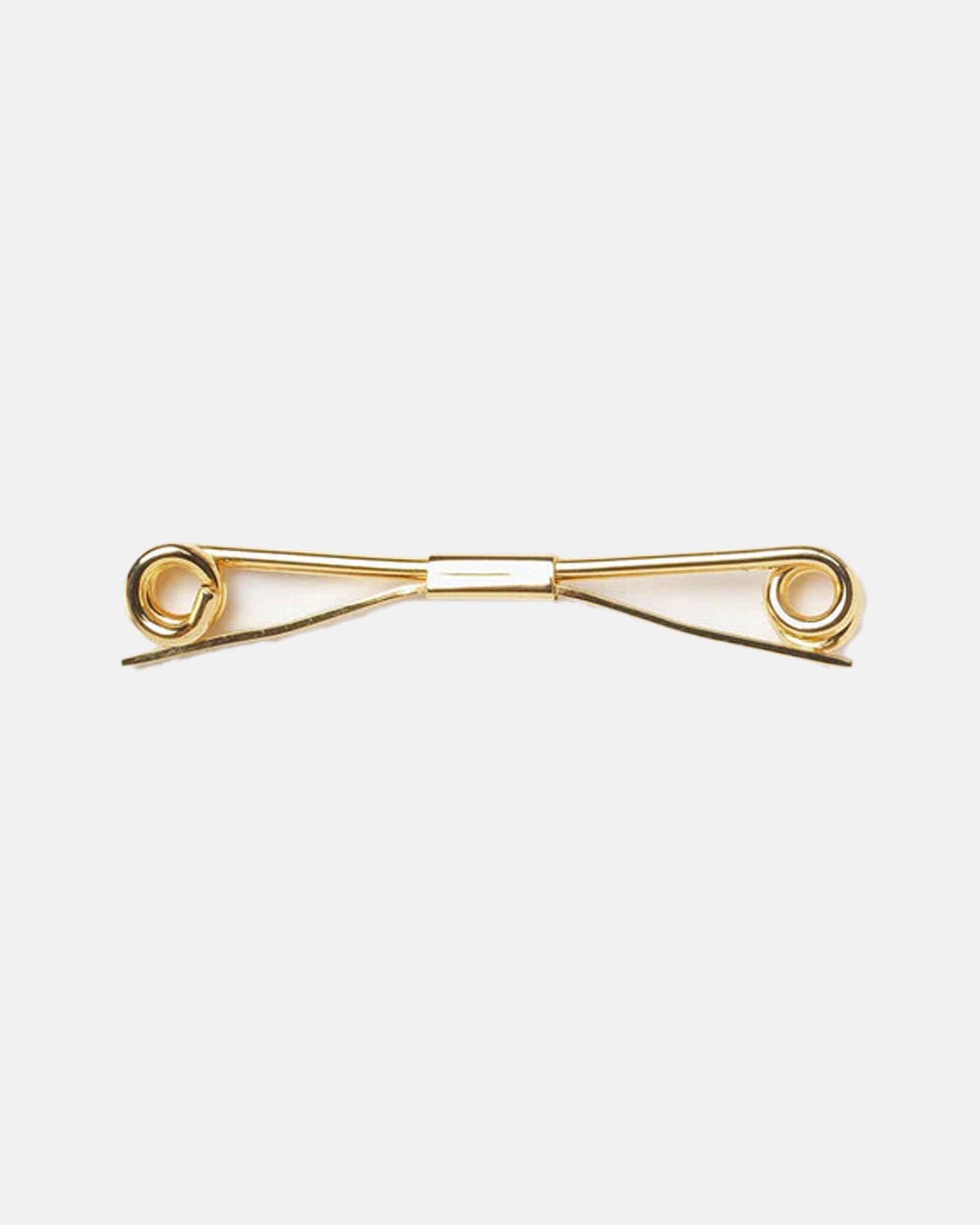 Gold Finish Roll End Collar Bar - 2"