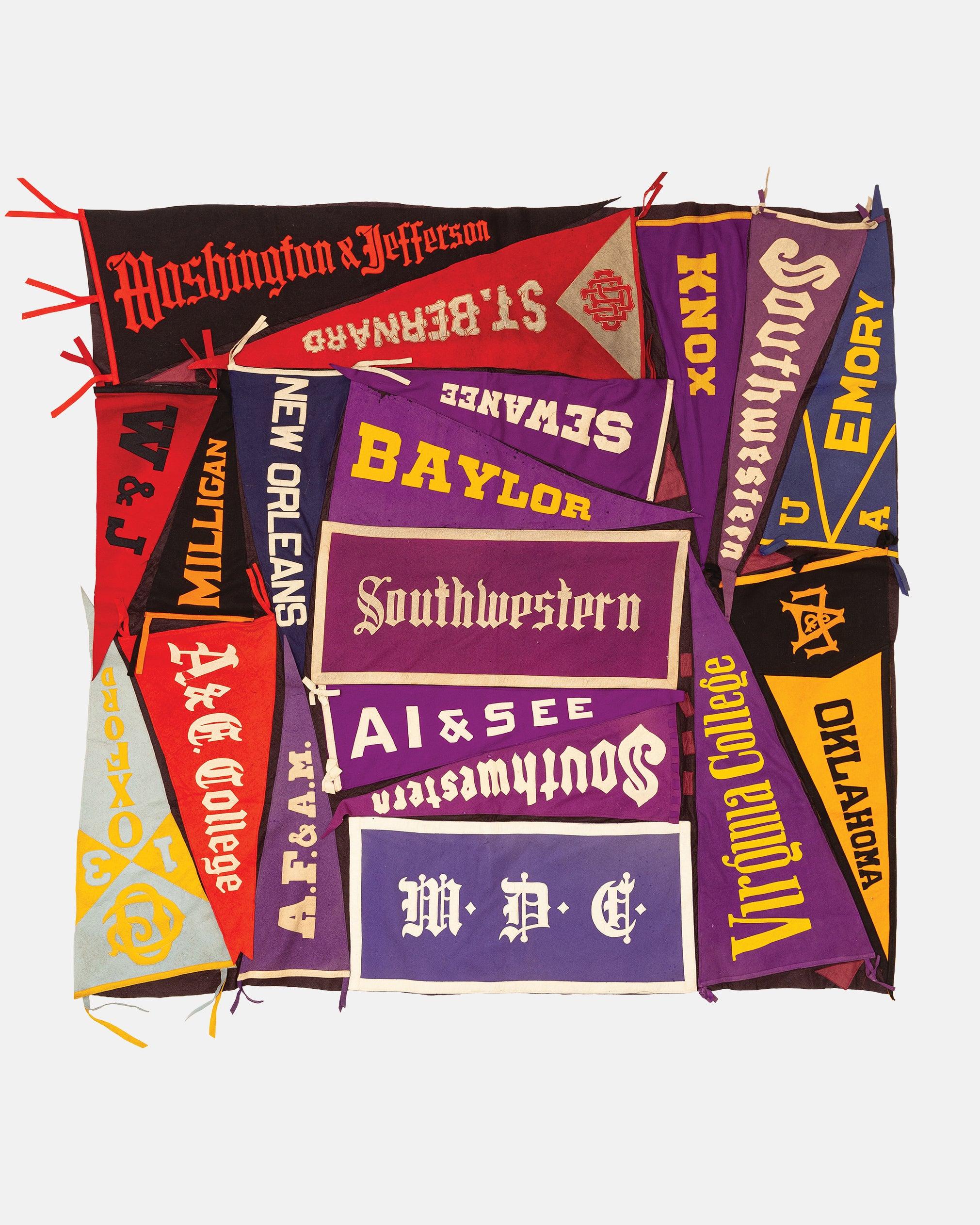 Richard English Vintage Pennant Quilt - Colleges #20