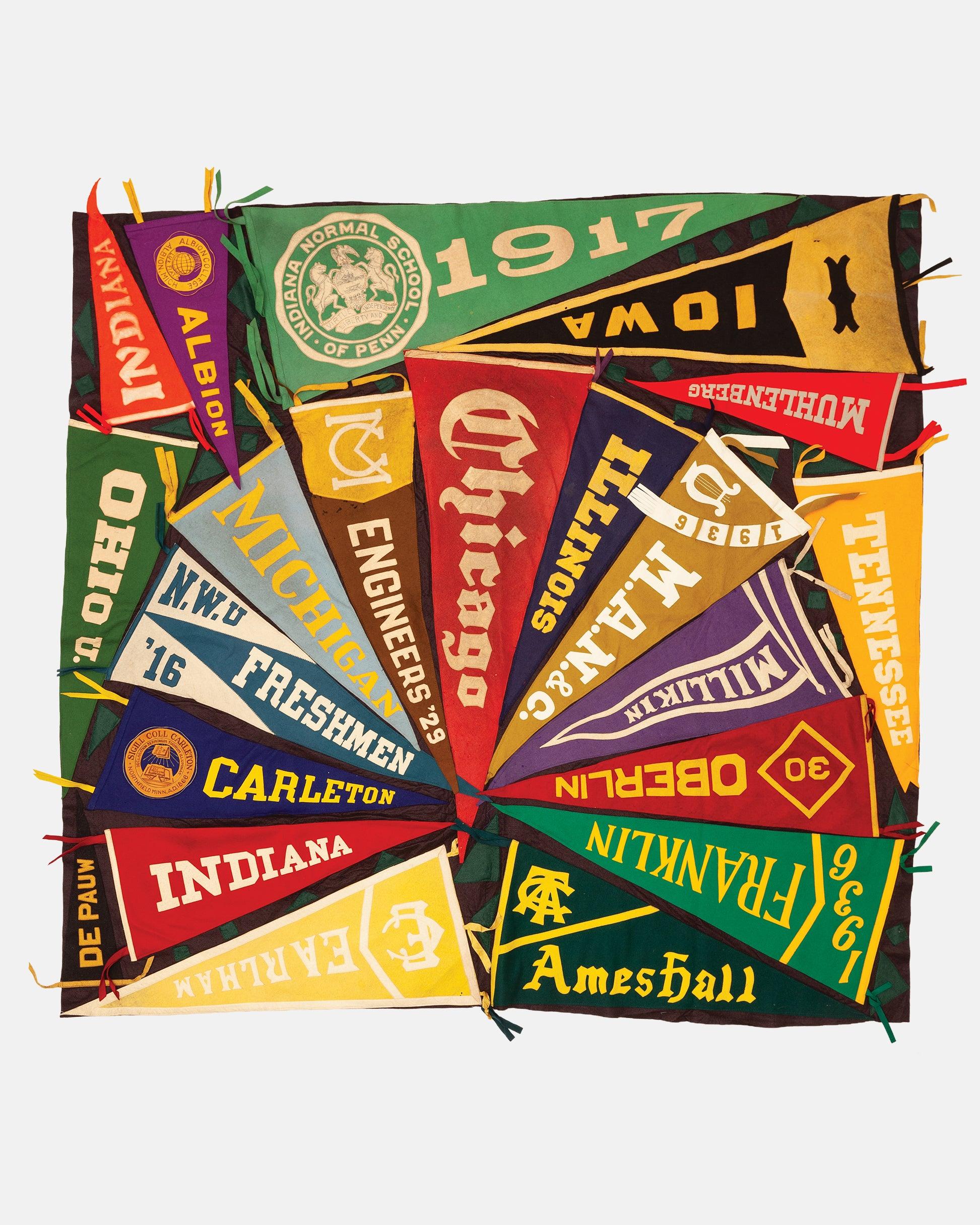 Vintage Pennant Quilt - Colleges #26