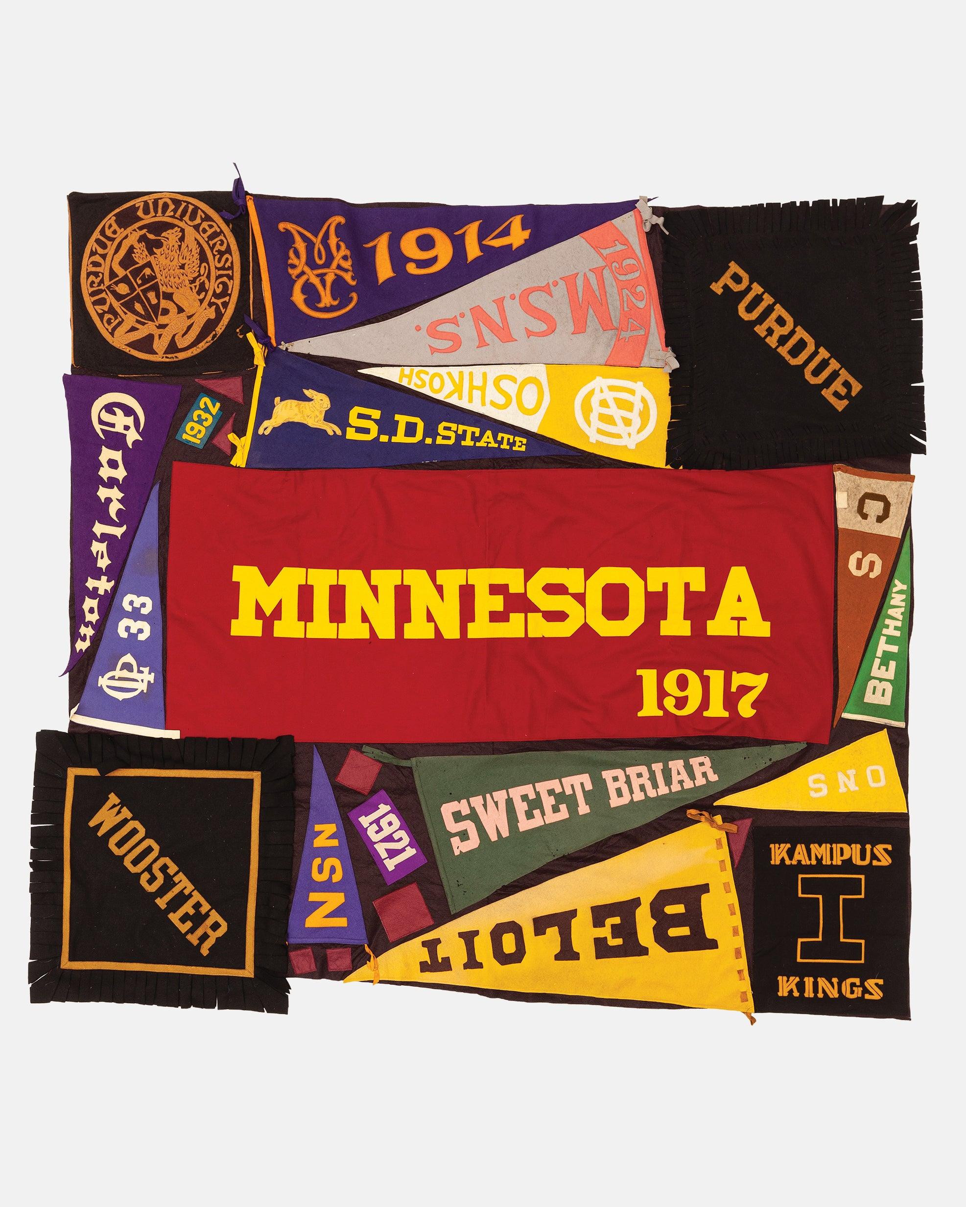 Richard English Vintage Pennant Quilt - Colleges #30