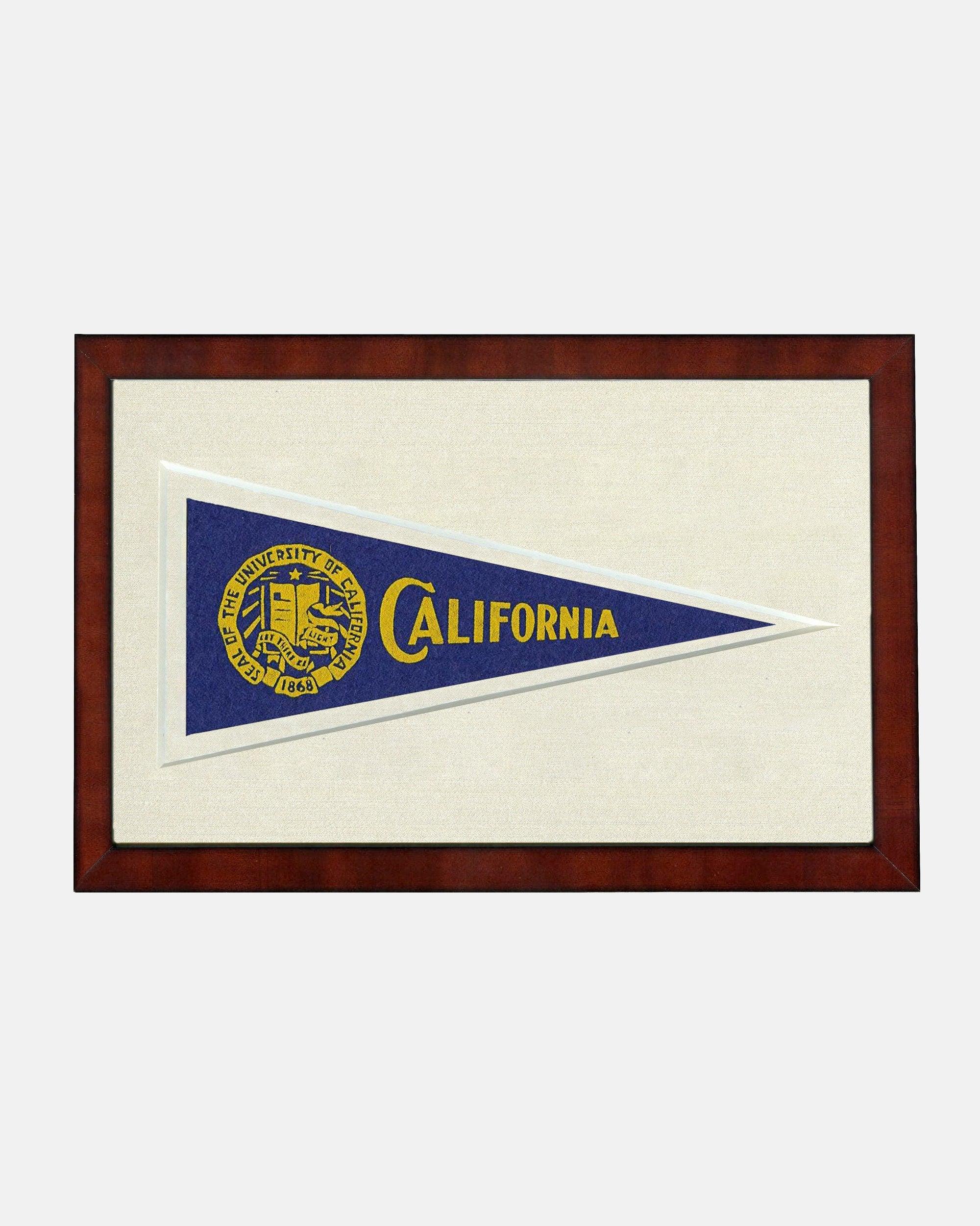 University of California Framed Vintage Pennant