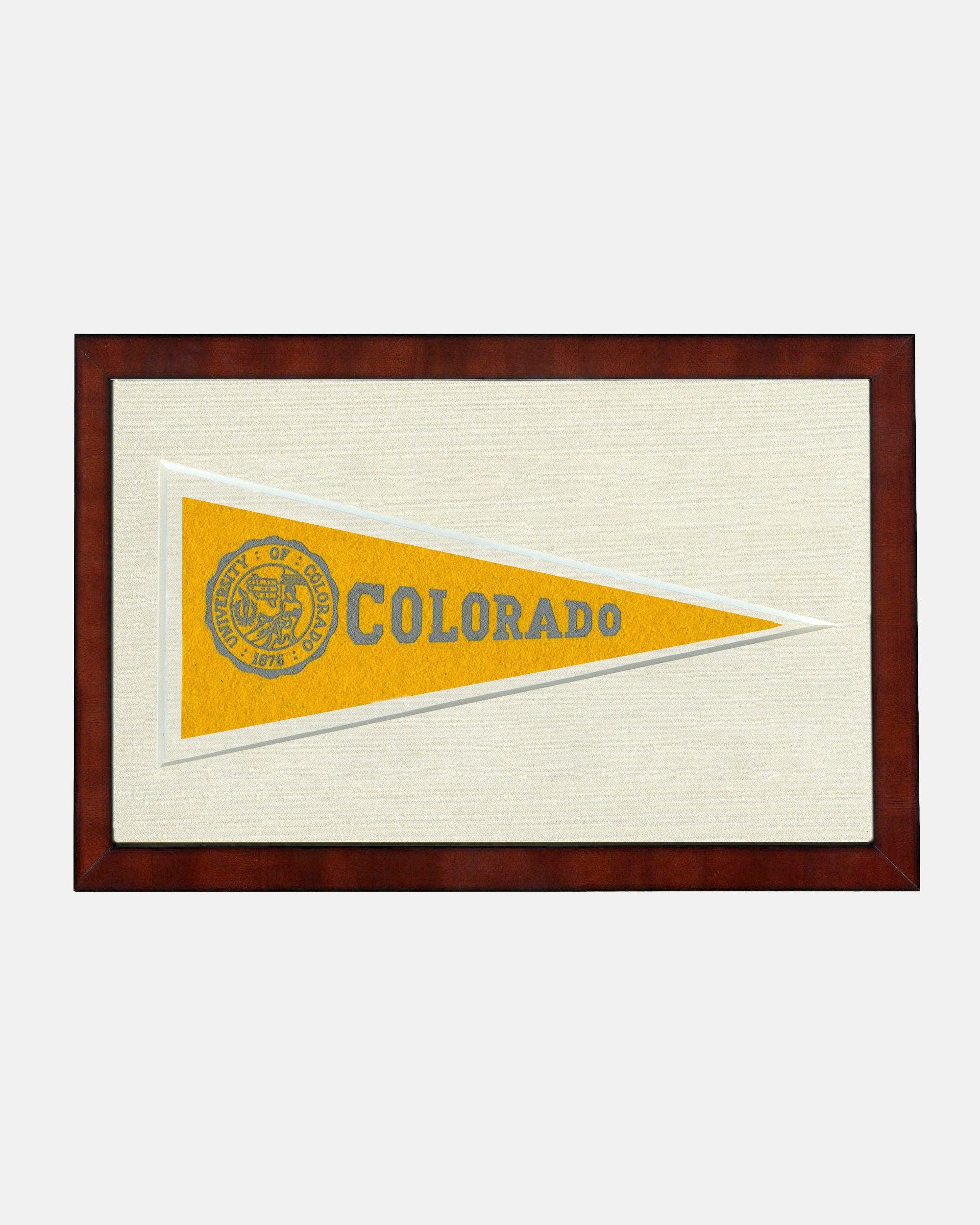 University of Colorado Framed Vintage Pennant