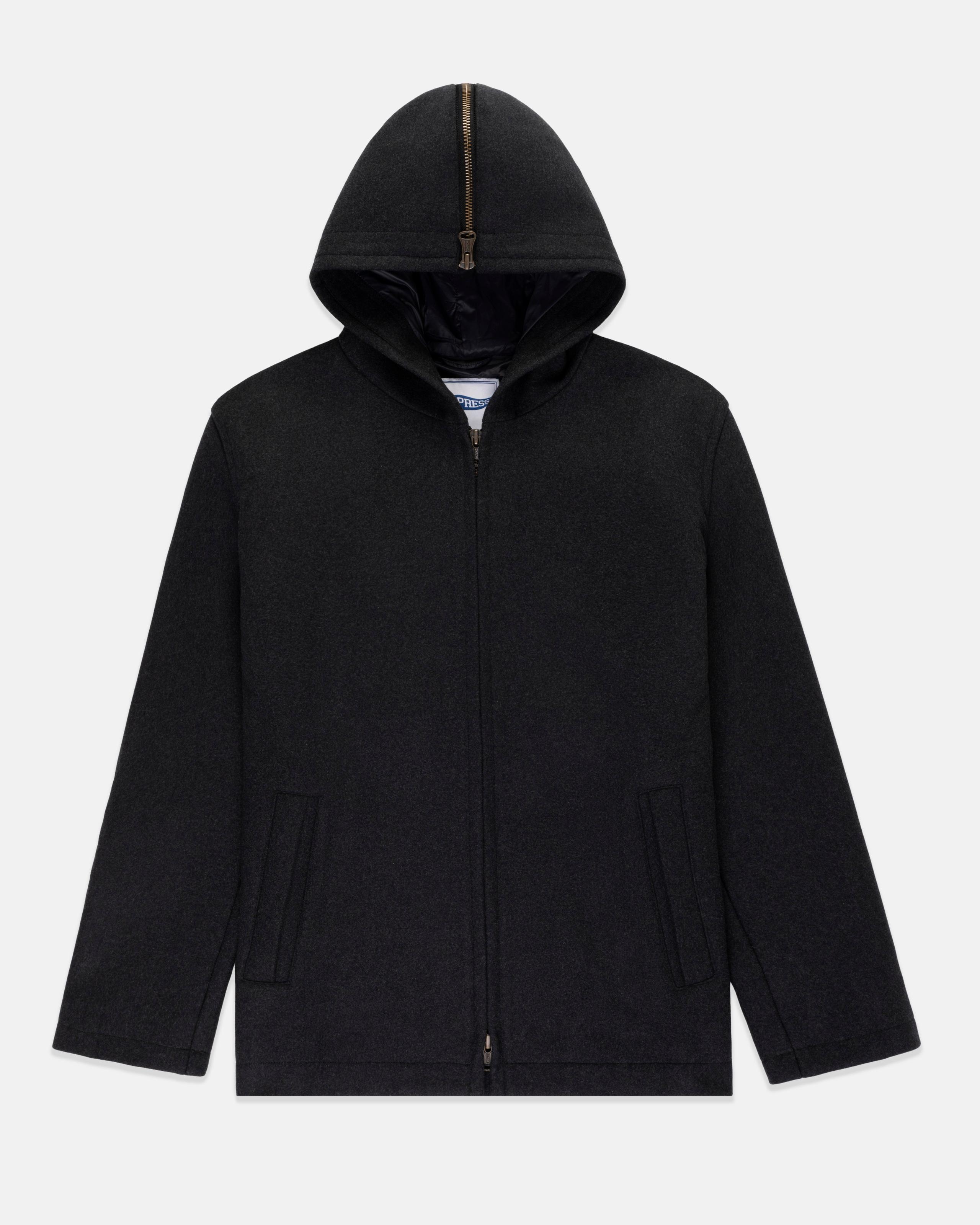 Grey Melton Wool Zermatt Jacket