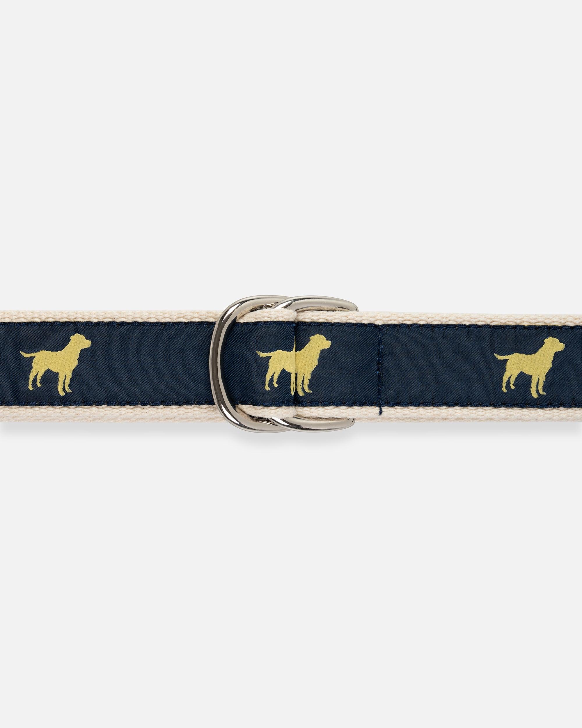 Made-in-USA Retrievers Motif D Ring Belt