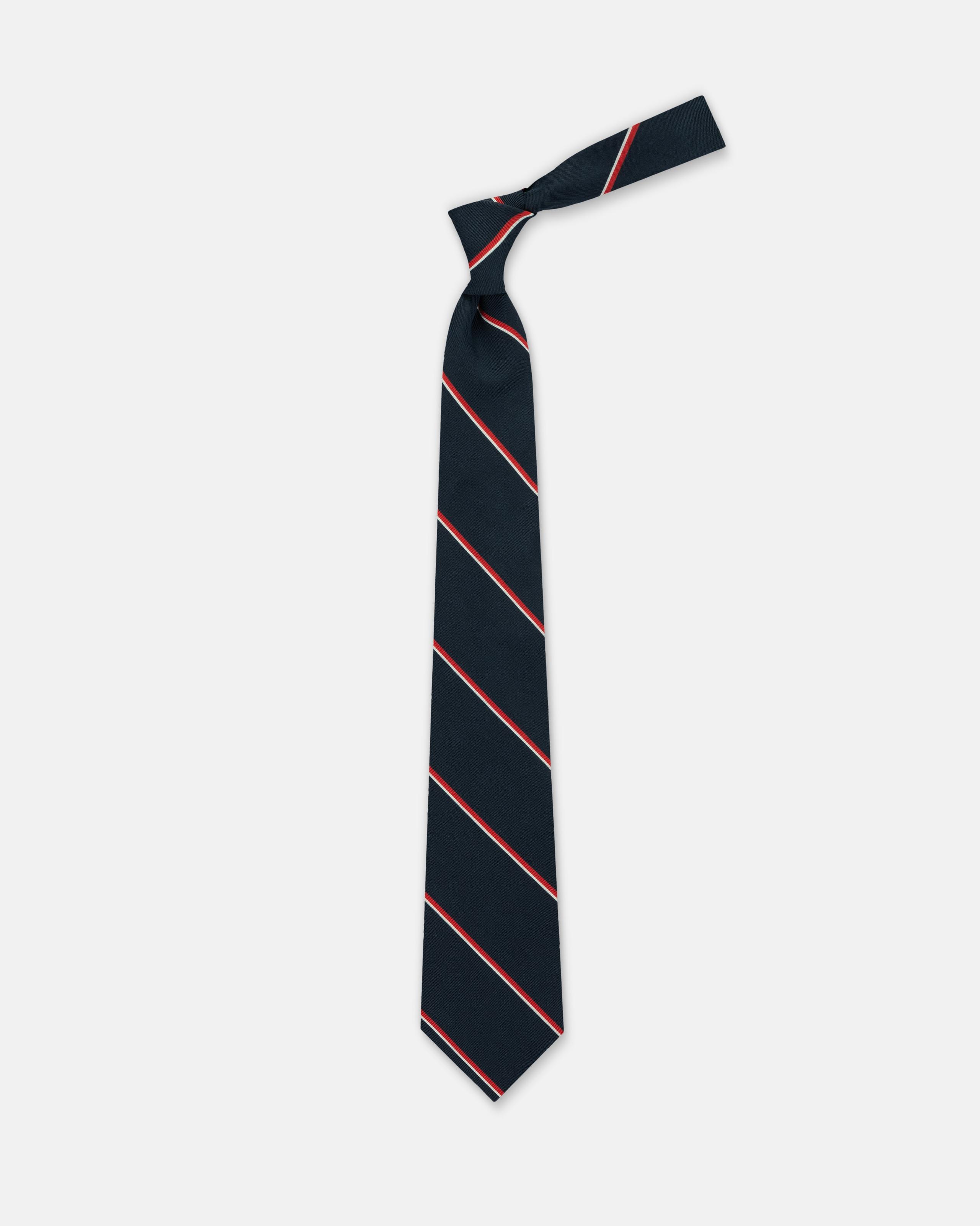 Made-in-UK Royal Navy Irish Poplin Tie