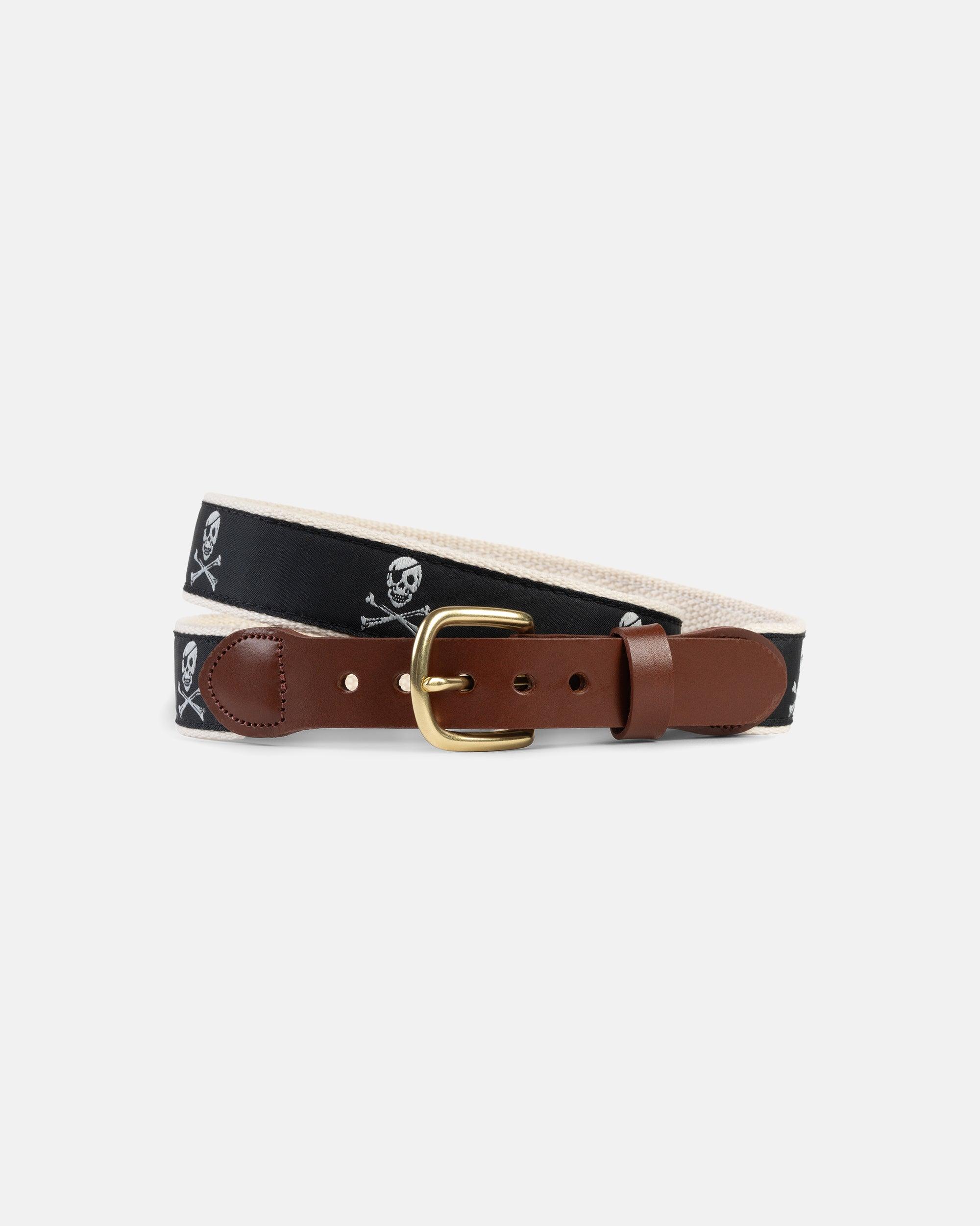 Leatherman Made-in-USA Skull & Bones Motif Belt