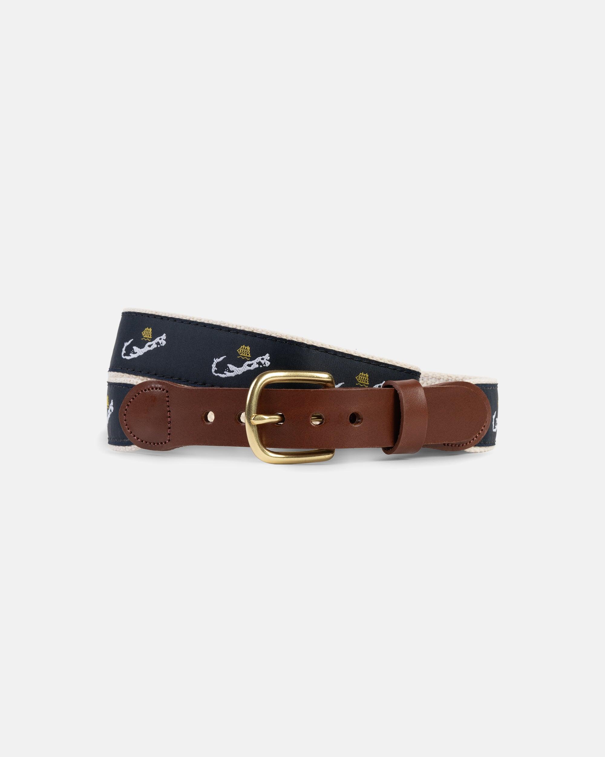 Made-in-USA Bermuda Motif Belt