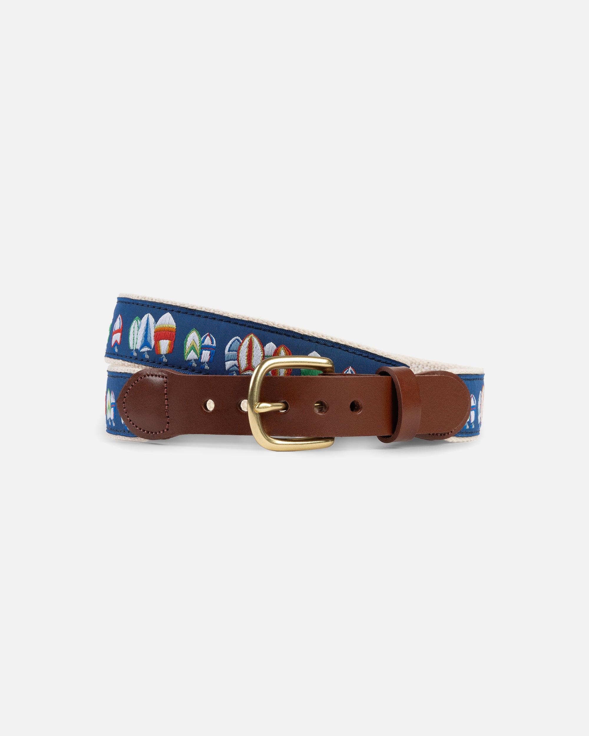 Made-in-USA Fleet Motif Belt