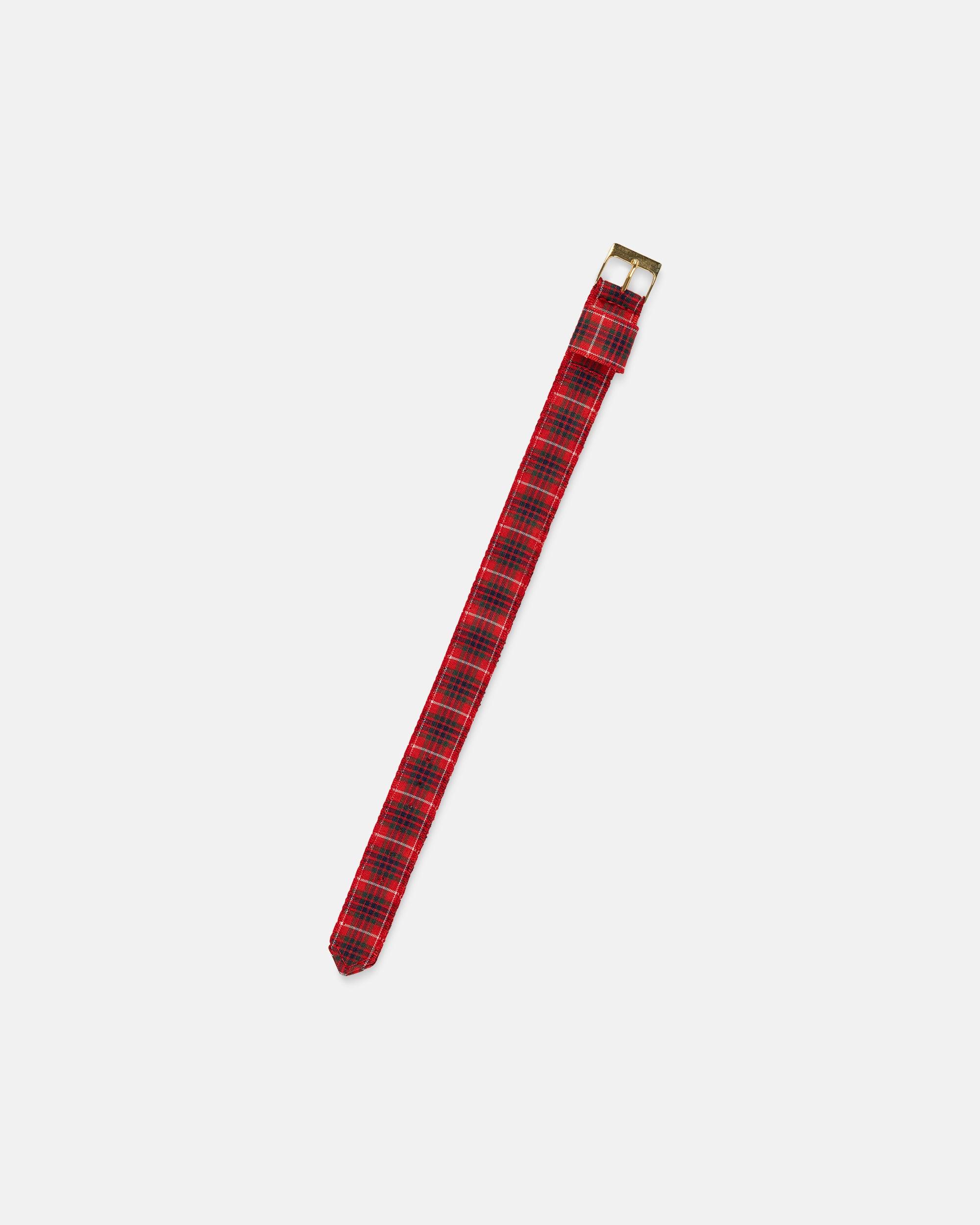 Leatherman Red Fraiser Tartan Nylon Watch Strap