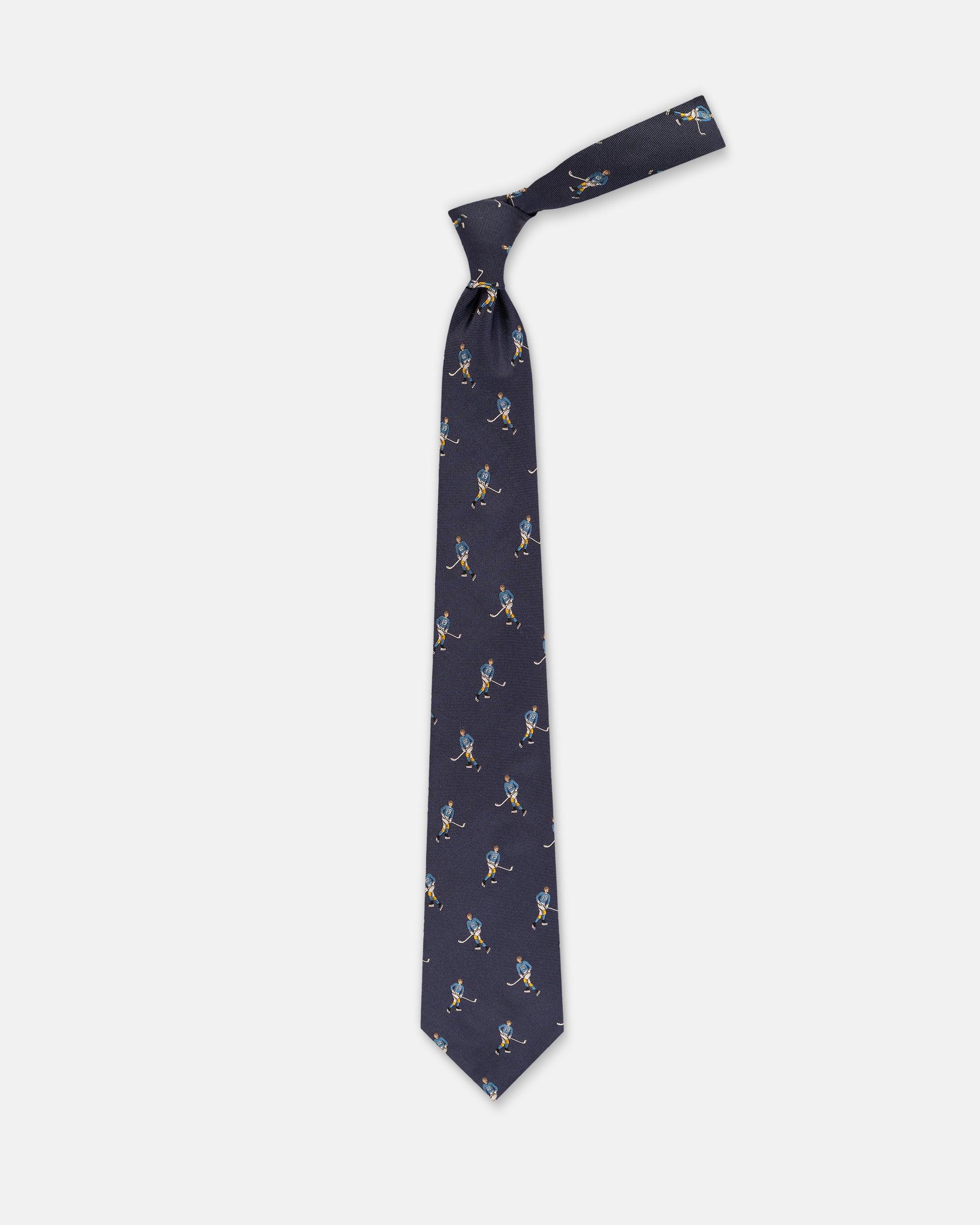 Made-in-UK Navy Ice Hockey Club Tie