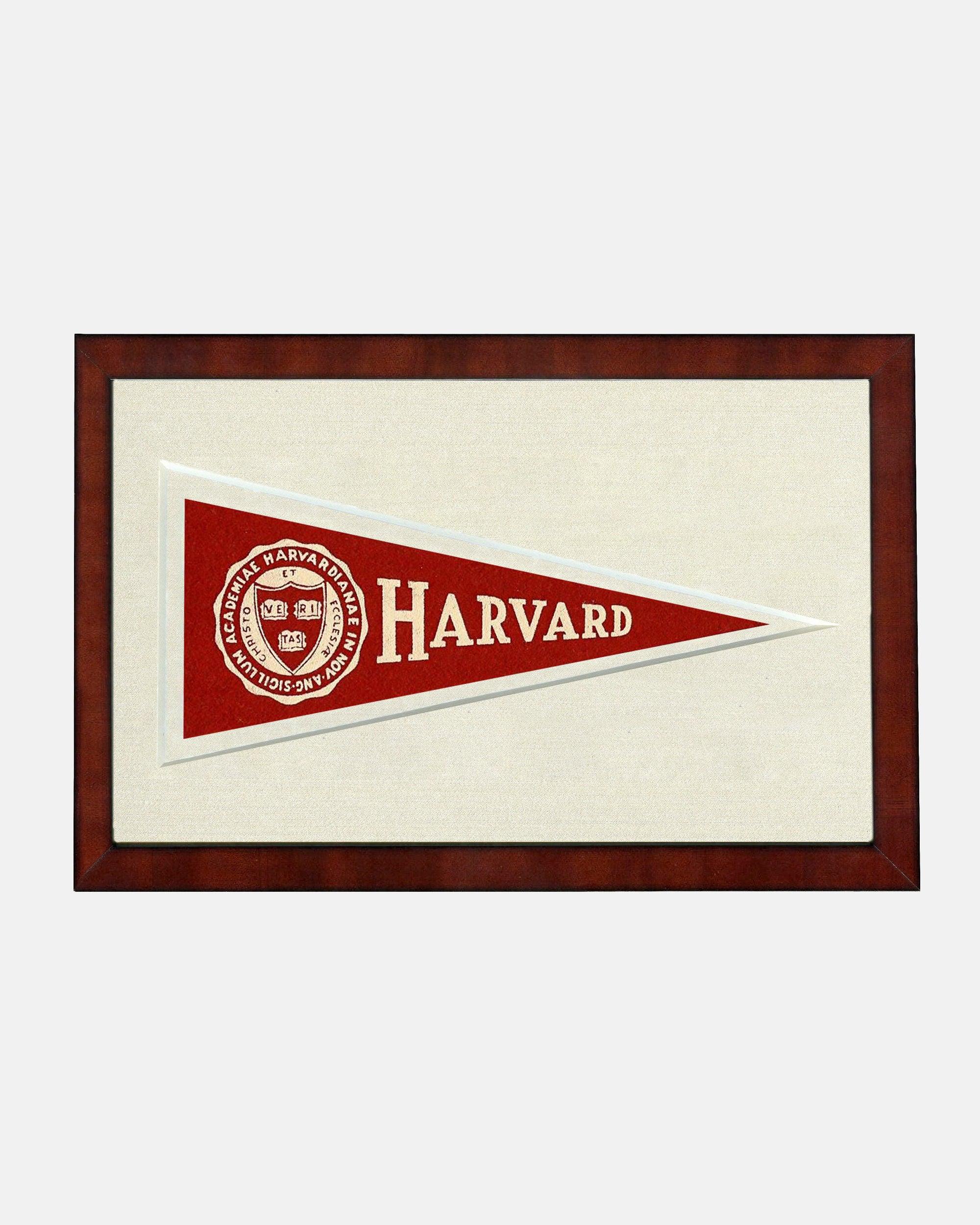 Americana Memories Harvard Framed Vintage Pennant