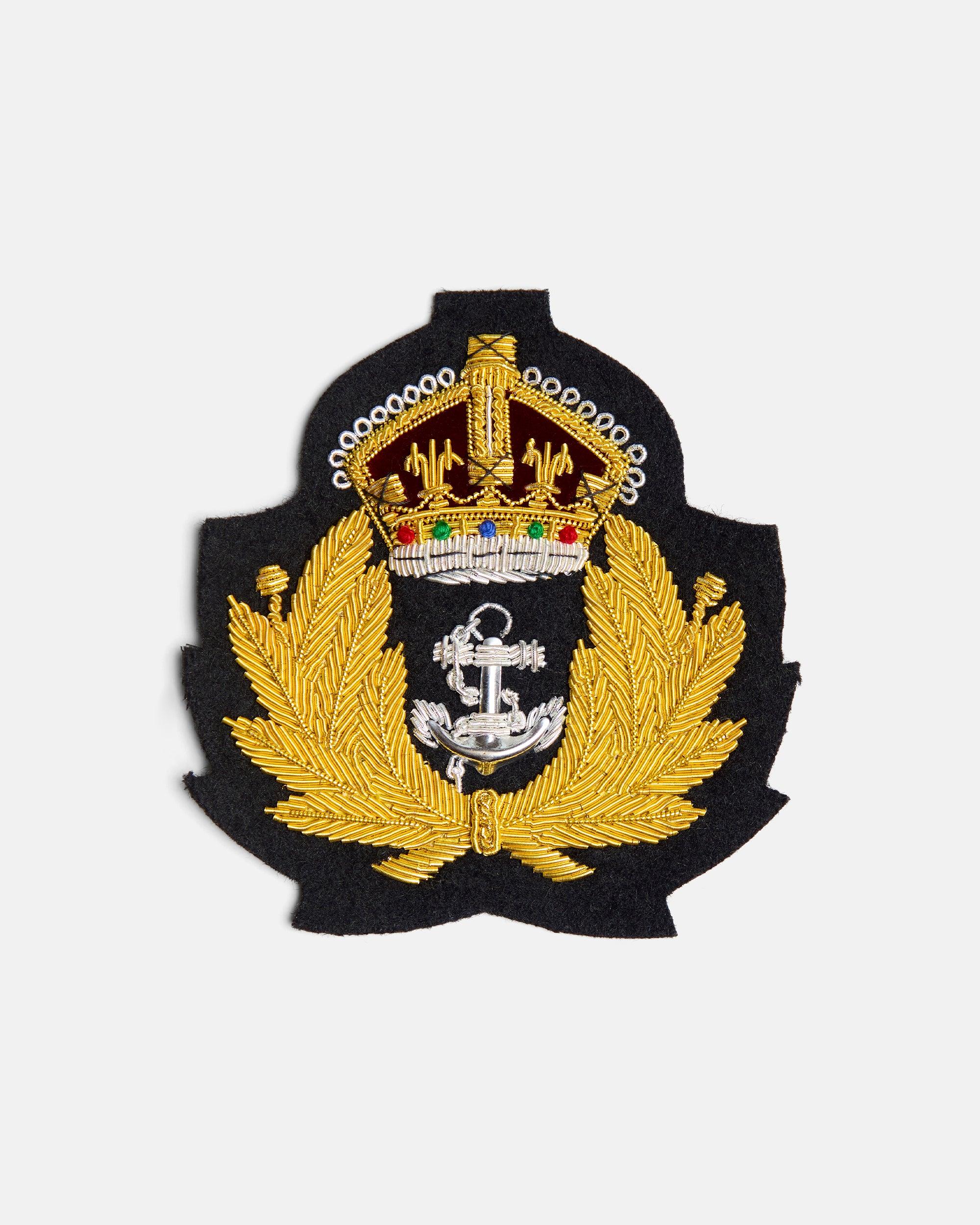 Crown and Anchor Vintage Blazer Badge