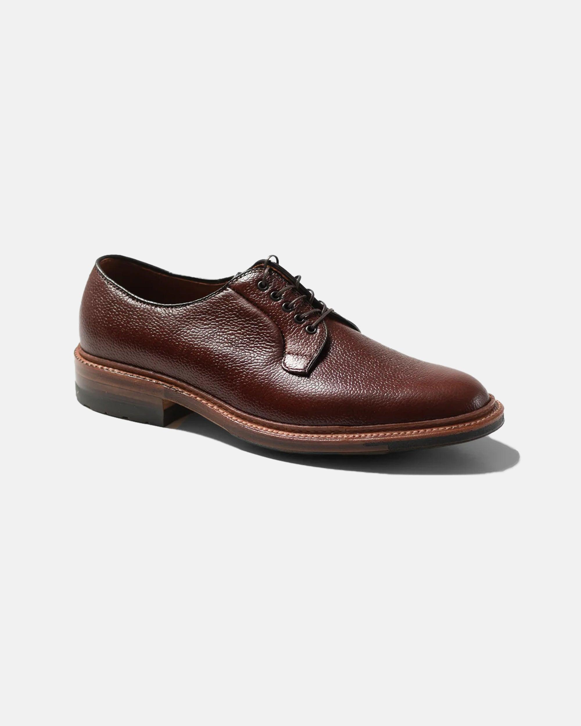 Made-in-USA Brown Scotch Grain Blucher