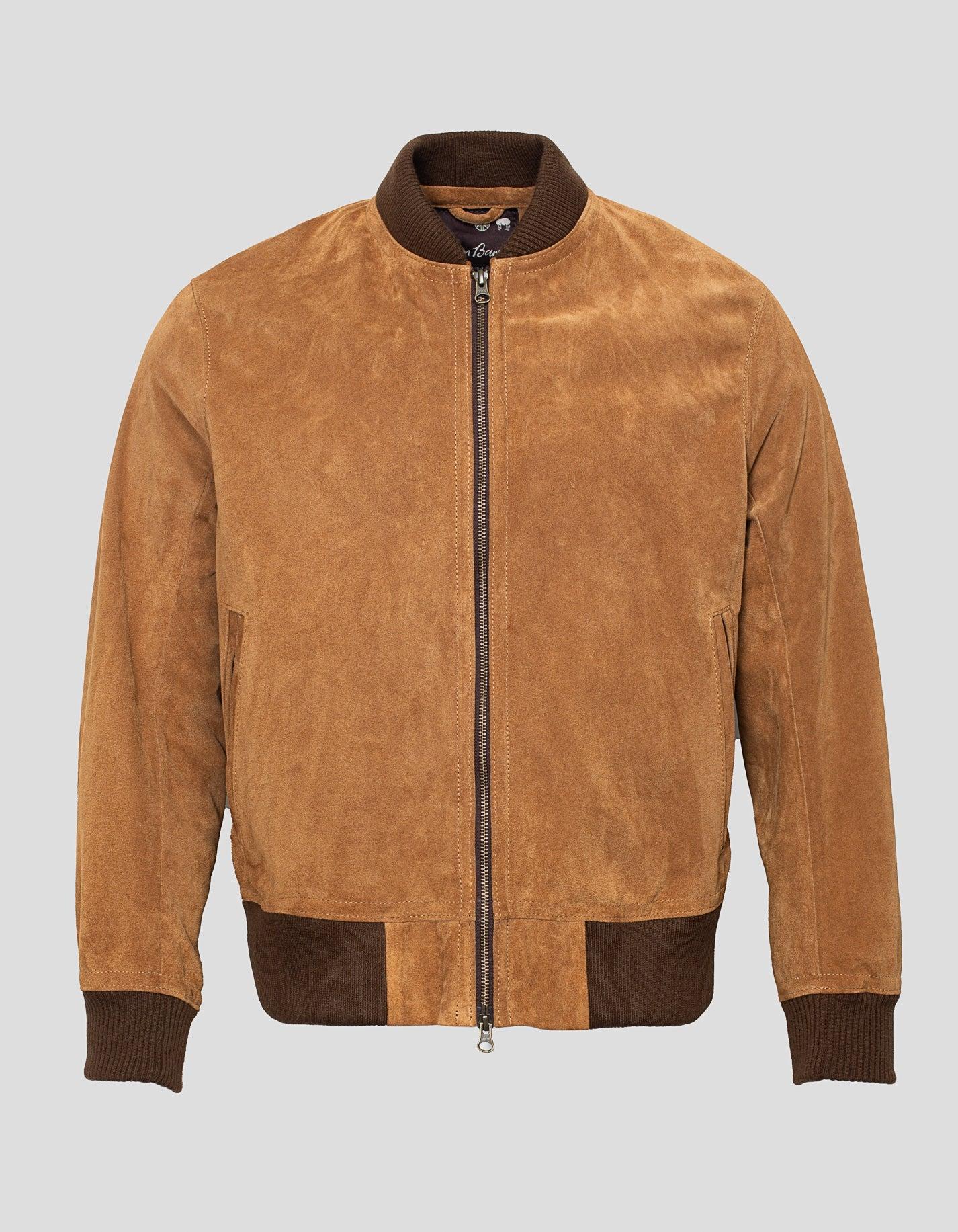 Made-in-England Shearling Bomber Jacket