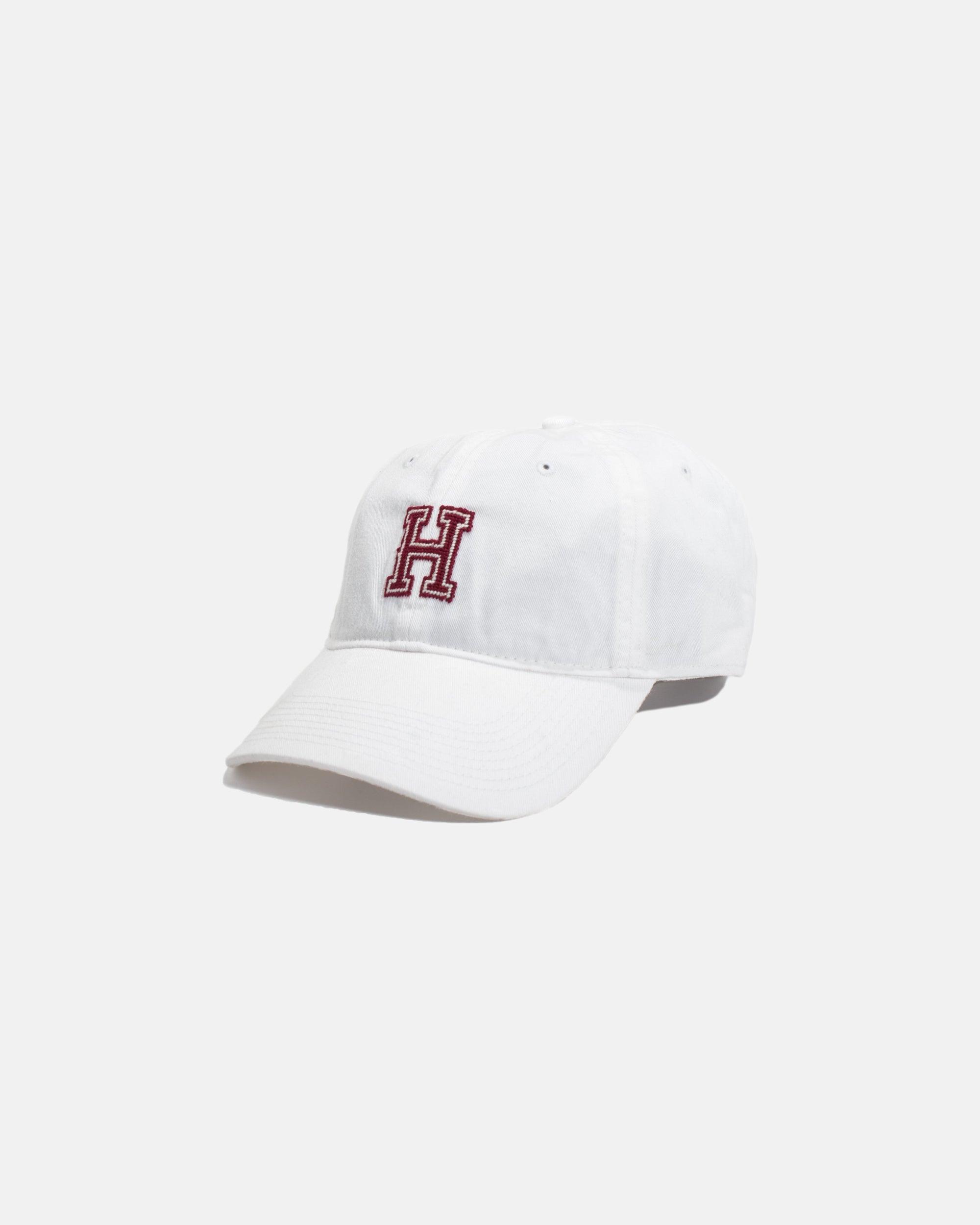 Harvard University White Needlepoint Hat