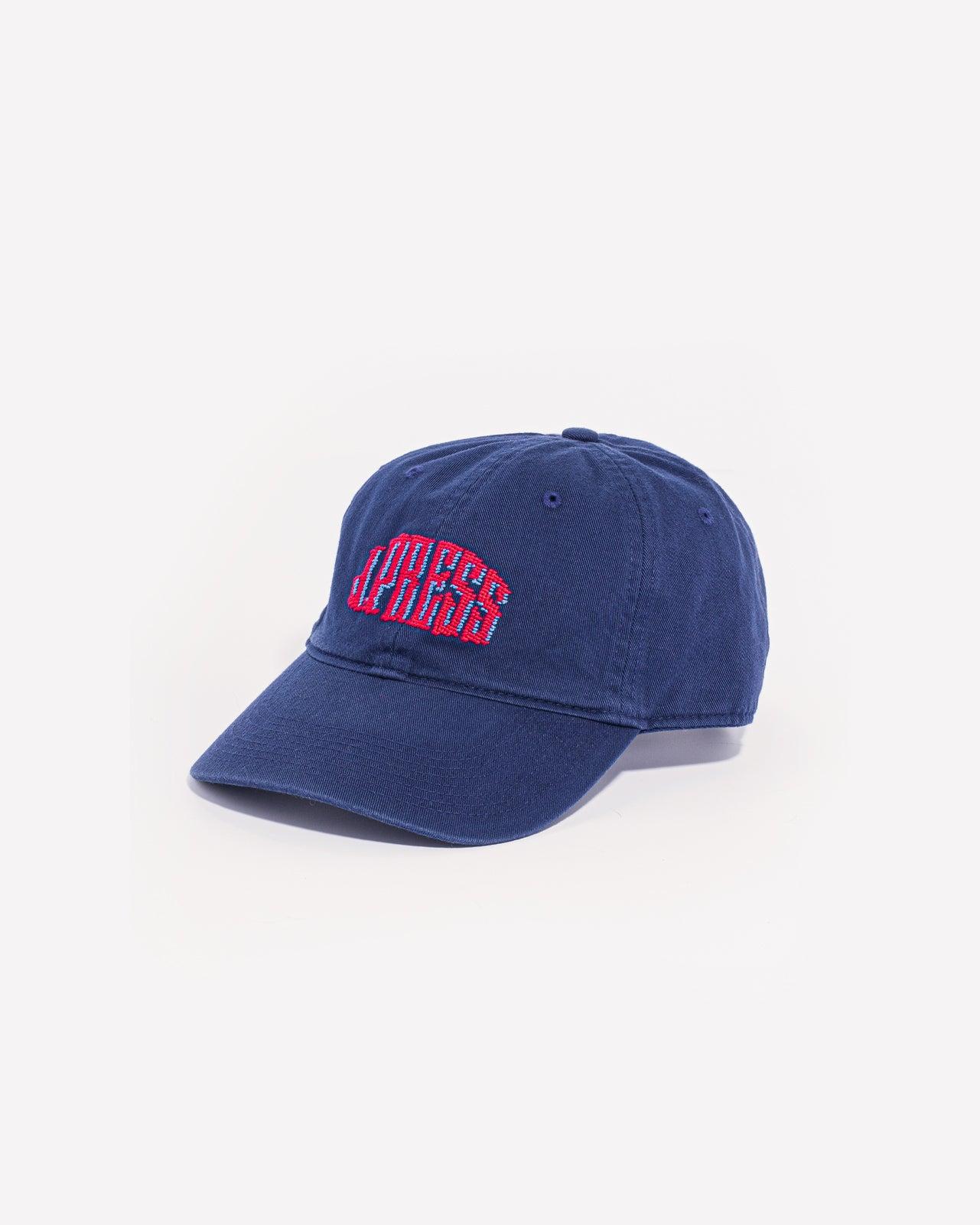 J. Press Red on Navy Needlepoint Hat