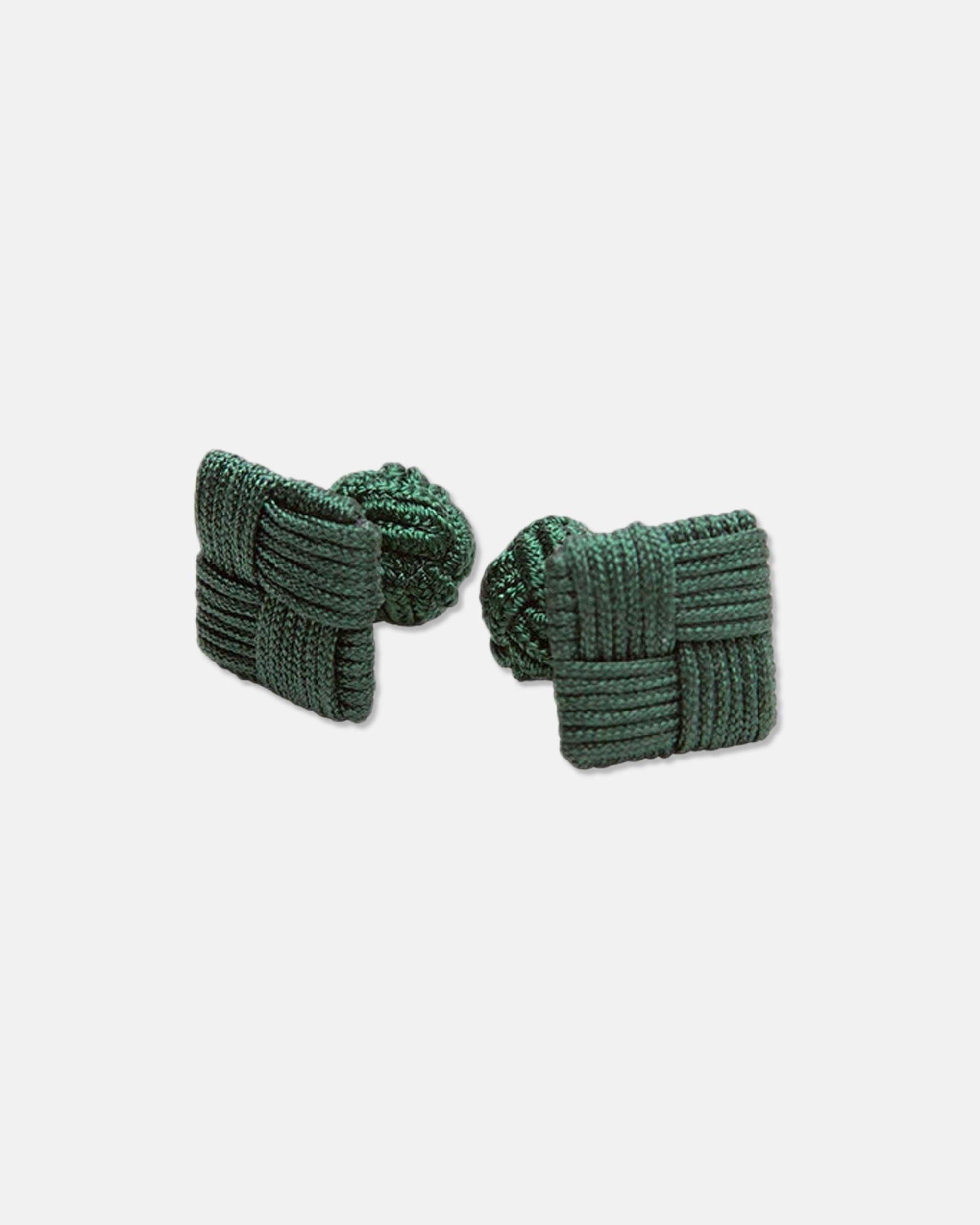 Olive Combo Knot Cufflinks