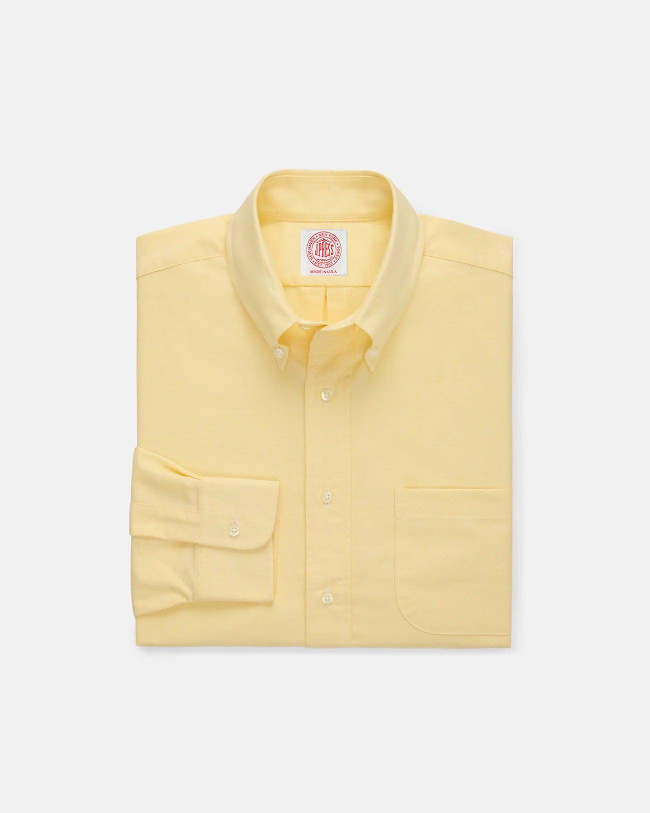 Made-in-USA Yellow Oxford Cloth Button Down Shirt  - Classic Fit