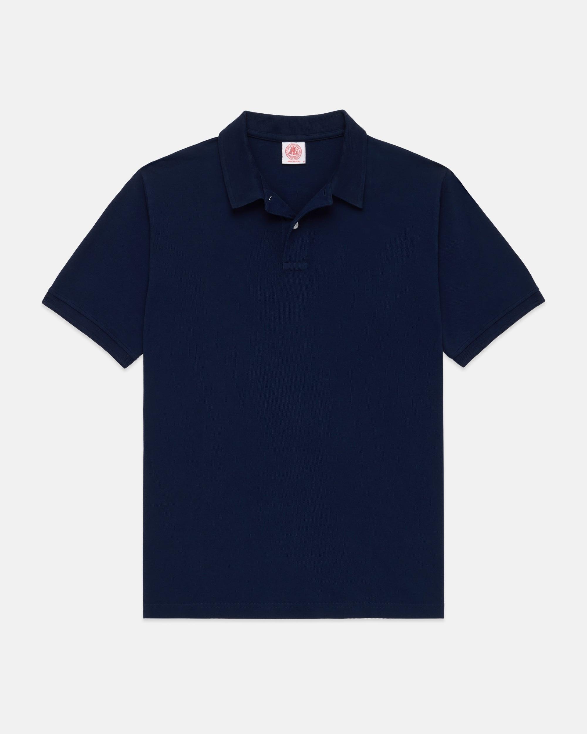Navy Cotton Pique Polo