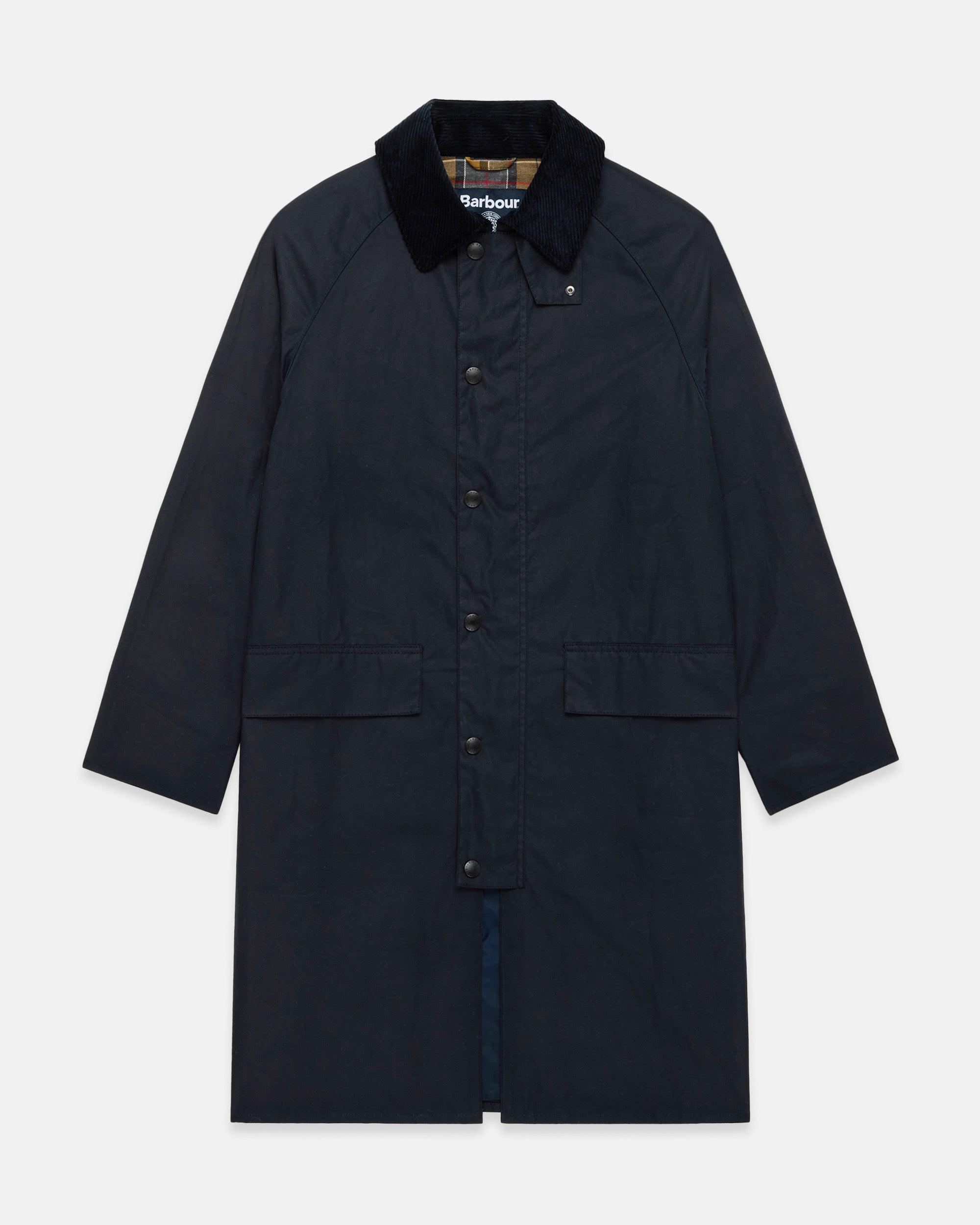 Navy Burghley® Wax Jacket