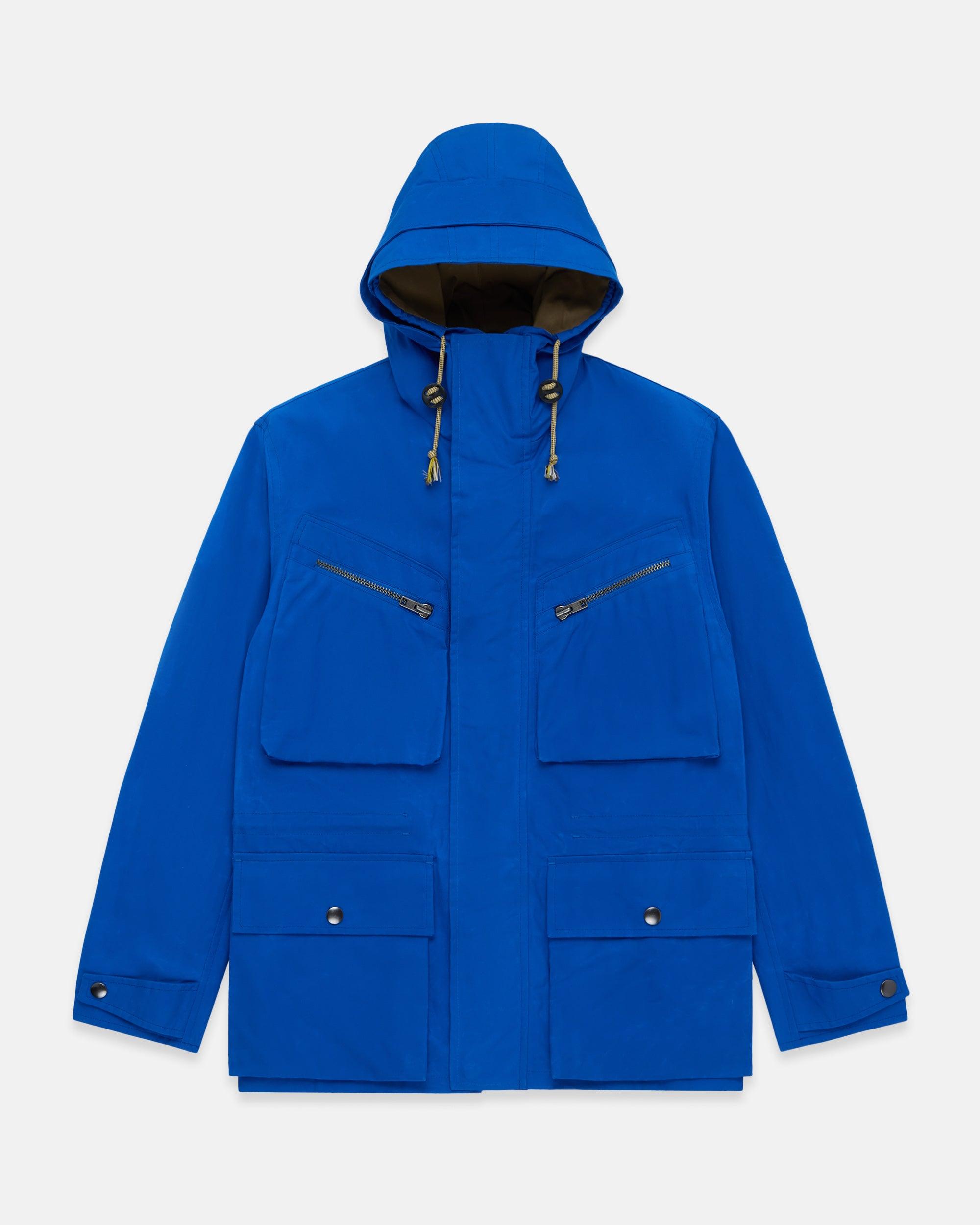 Made-in-England Royal Blue Ventile Cotton Anorak