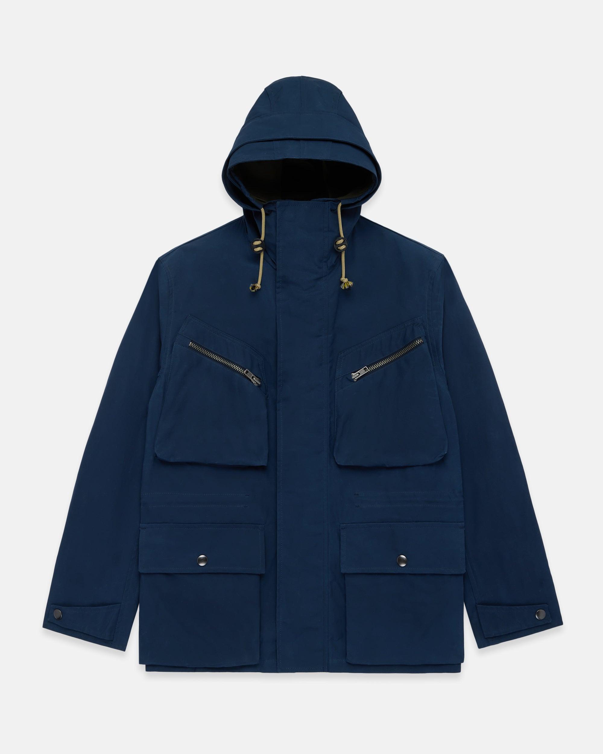 Made-in-England Navy Ventile Cotton Anorak