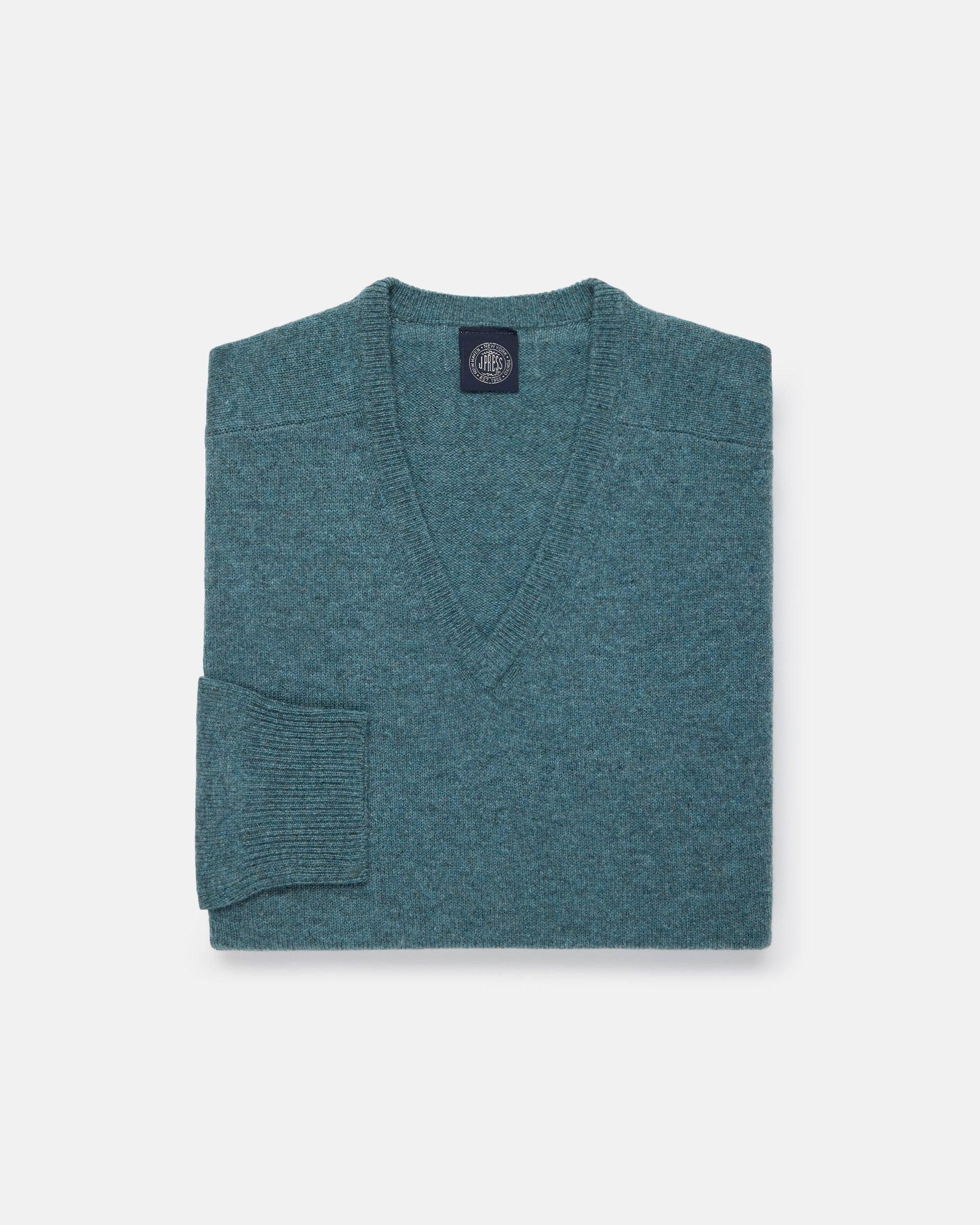 Lovat Lambswool V-neck Sweater