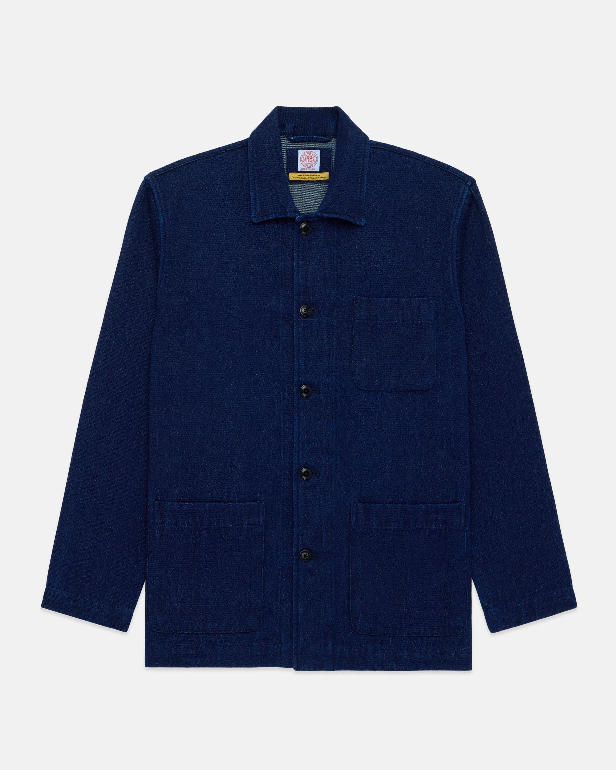Indigo Handloomed Chore Jacket