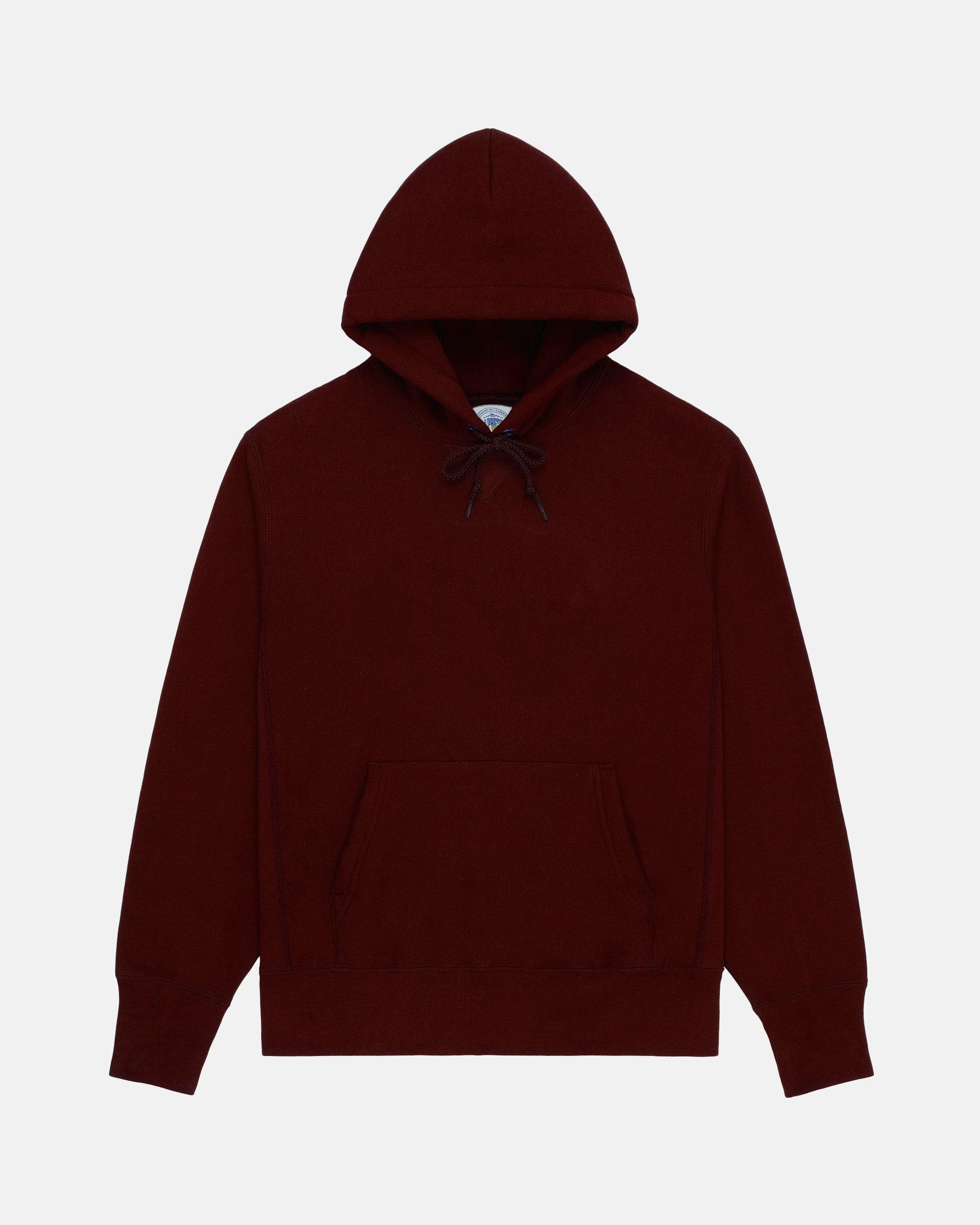 Made-in-USA Burgundy Heavyweight Hoodie