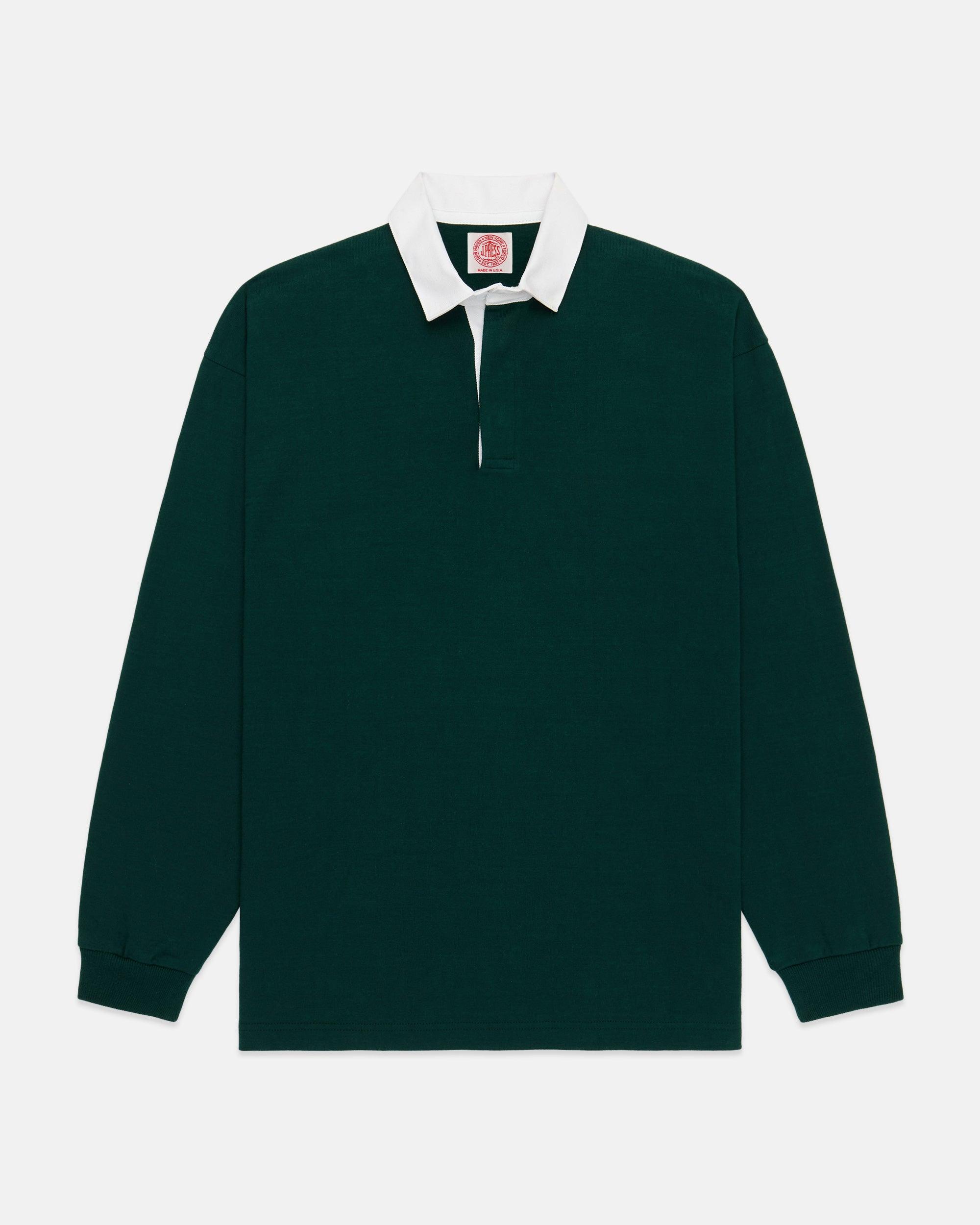 Made-in-USA Green Cotton Rugby