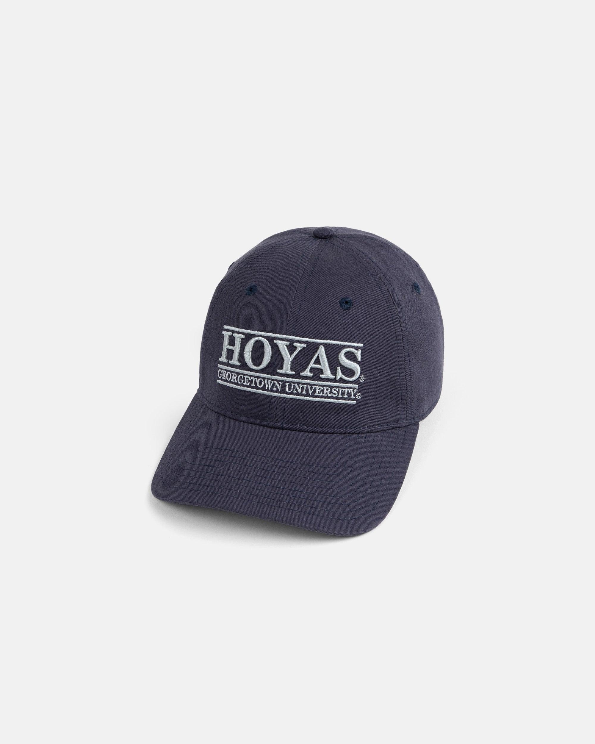 Georgetown Hoyas Navy Three-Bar Dad Hat