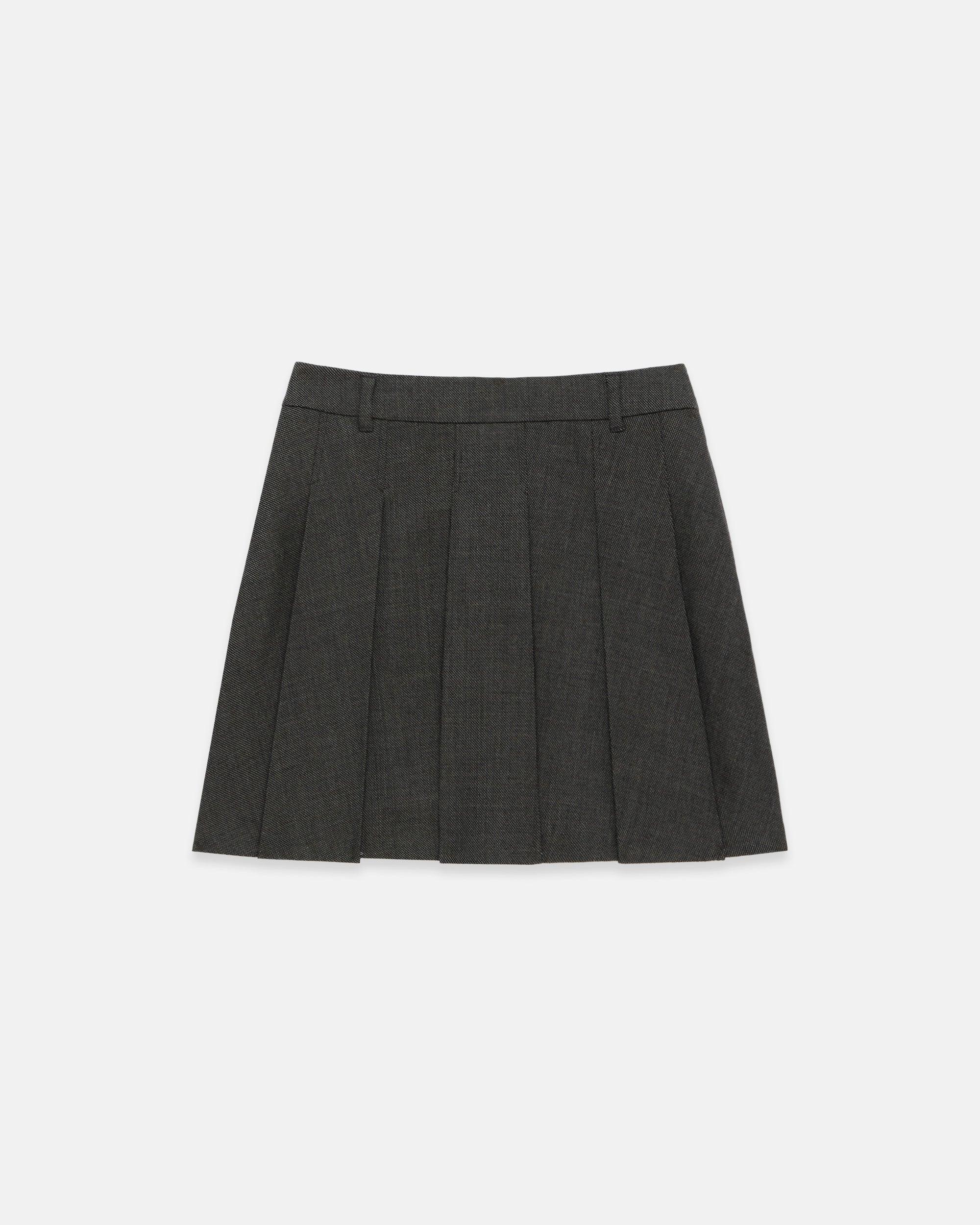 Women's Brown Pleated Skirt