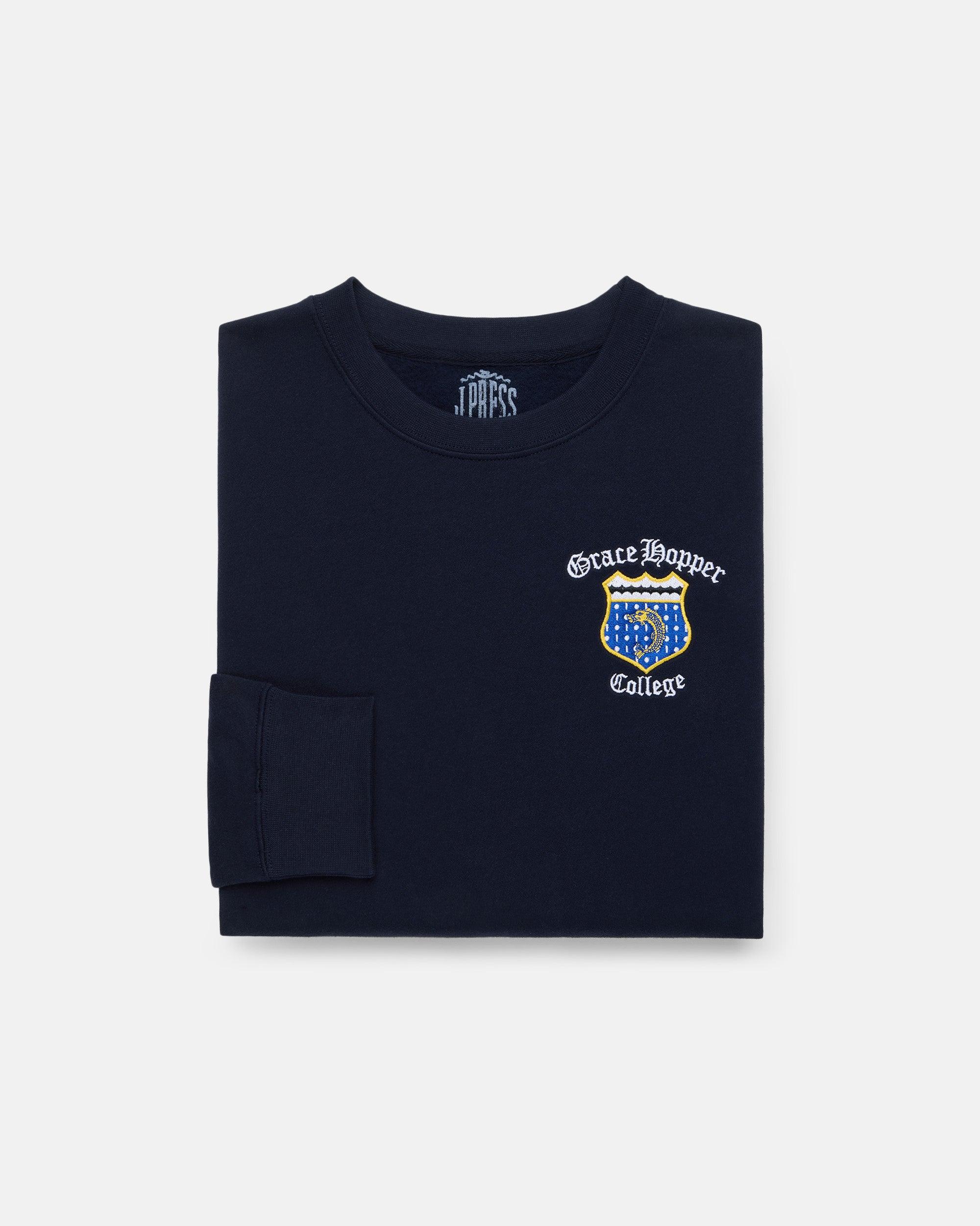 Grace Hopper College Cotton Crewneck Sweatshirt
