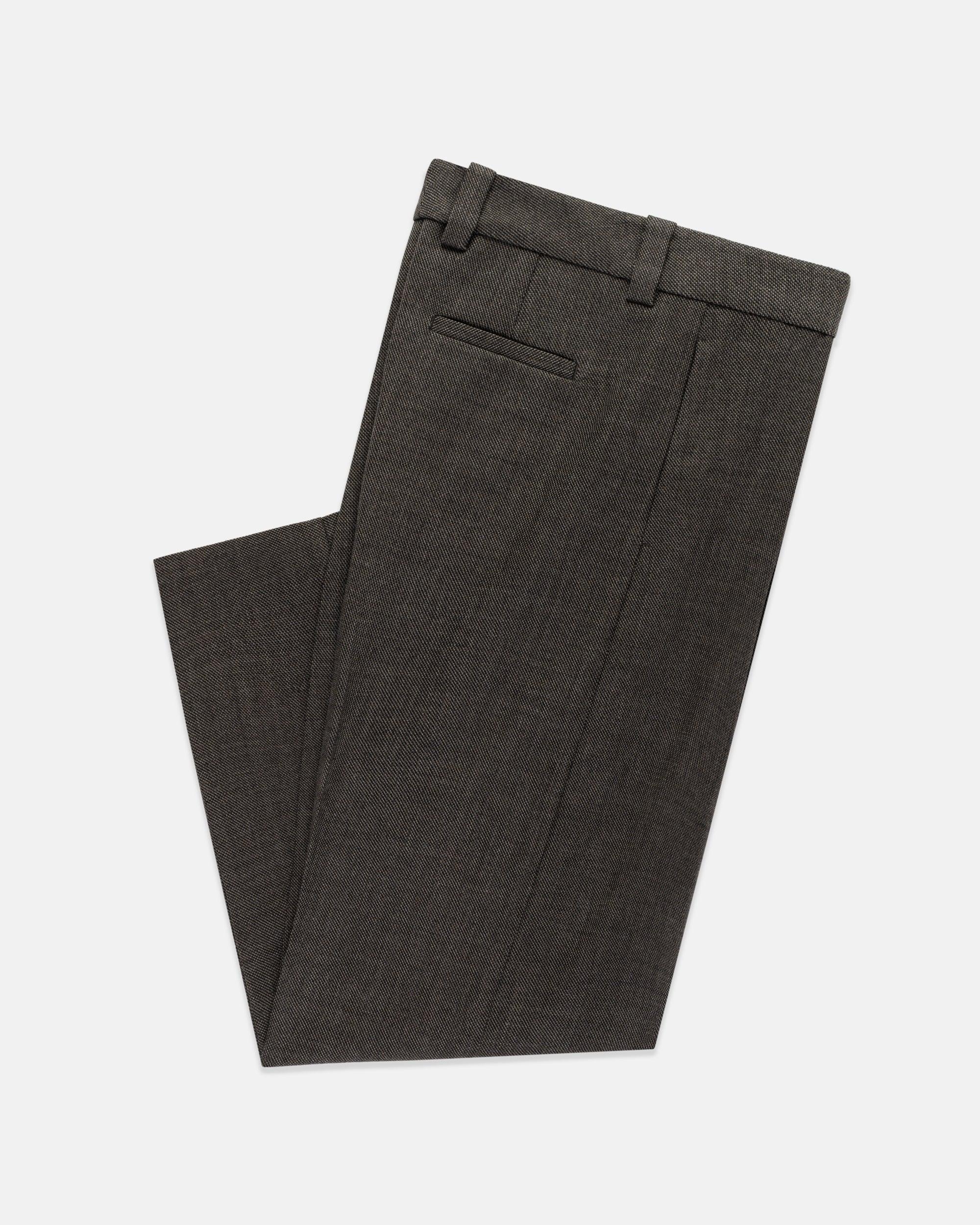 Women's Brown Wool Slouchy Pant