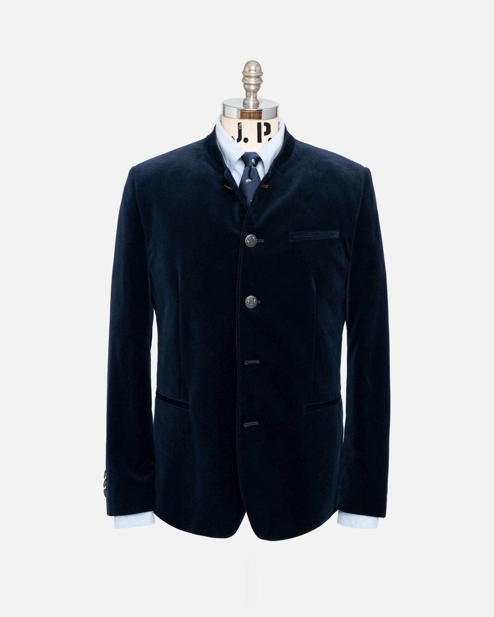 Made-in-Austria Navy Velvet Tyrolean Jacket