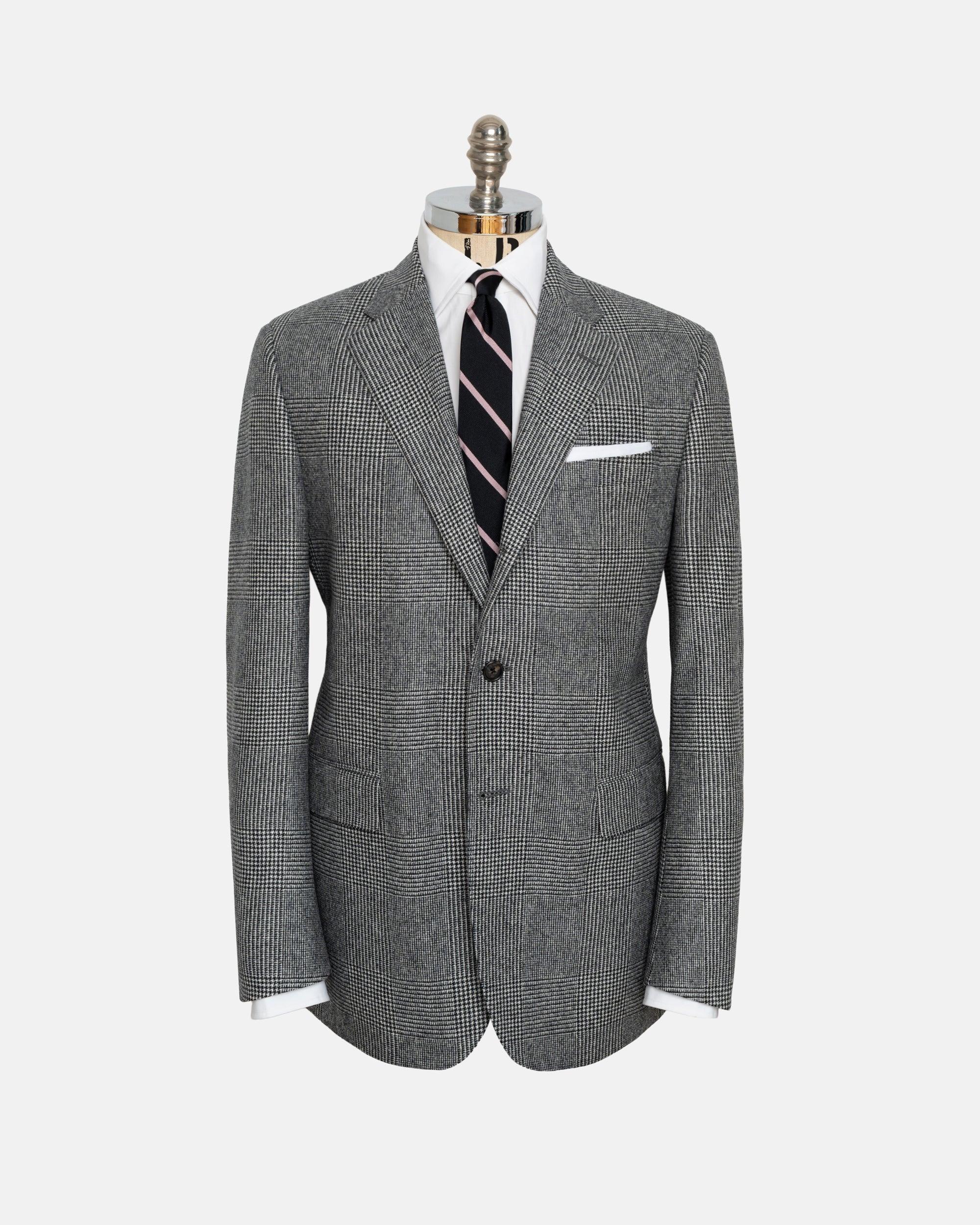 Made-in-Canada Black & White Prince of Wales Wool Flannel 1902 Model Suit