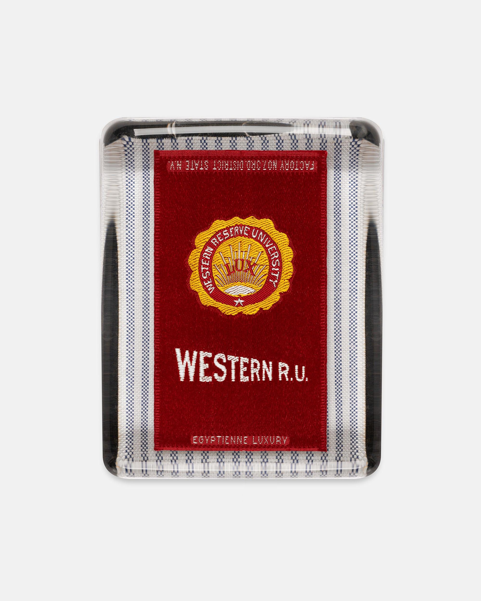 Western Reserve University Silk Paperweight