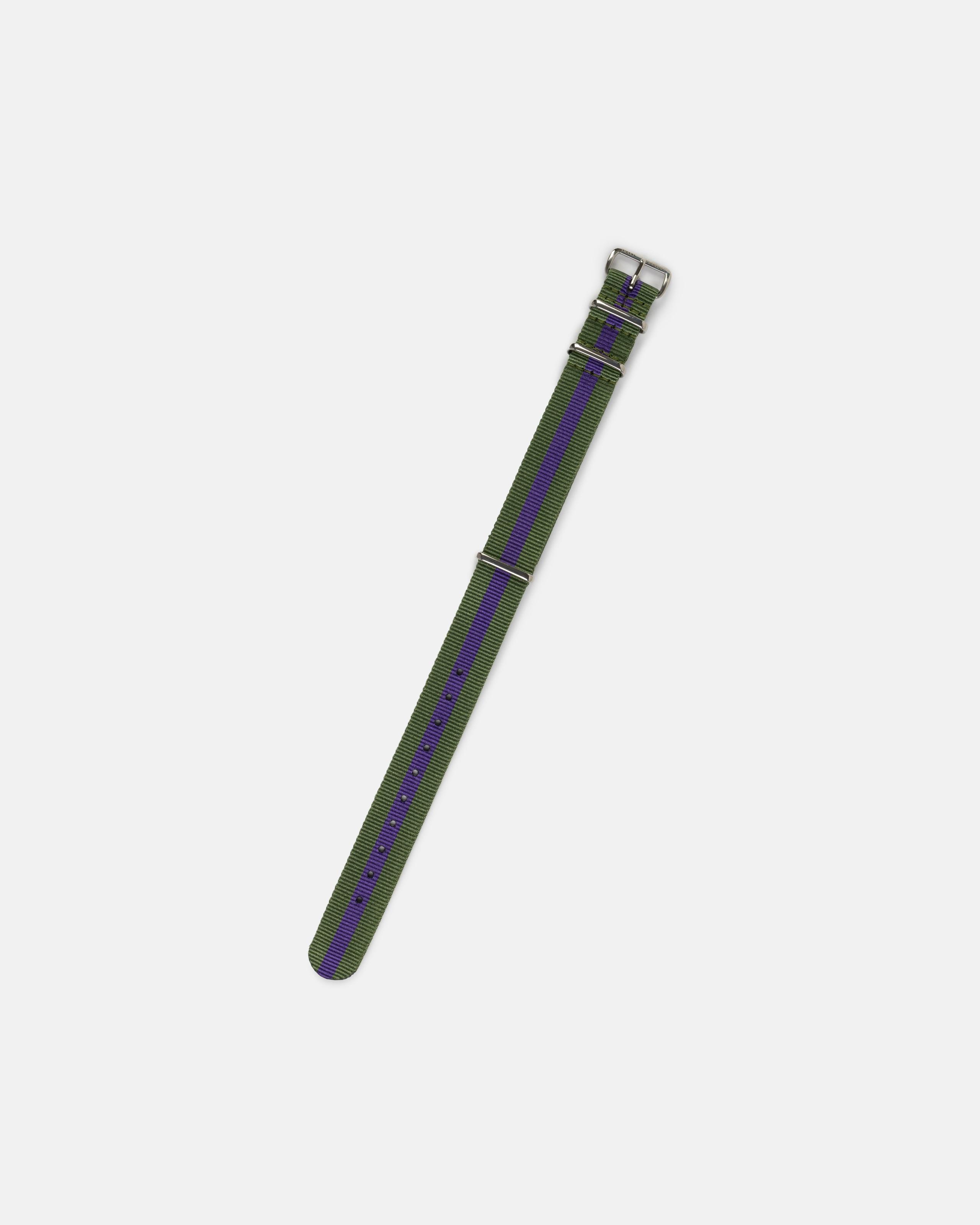 Wimbledon Stripe Nylon Watch Strap