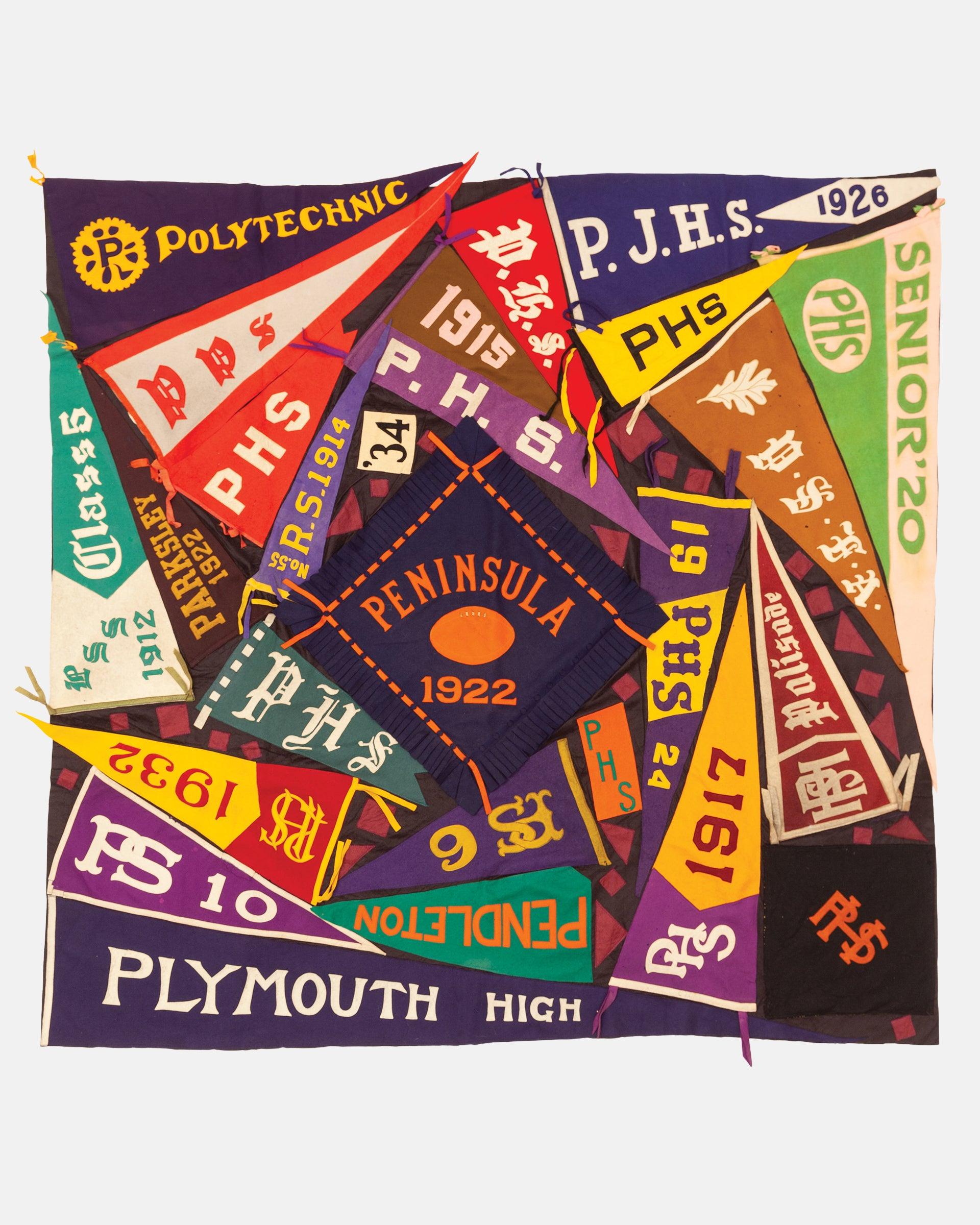 Vintage Pennant Quilt - Schools #15