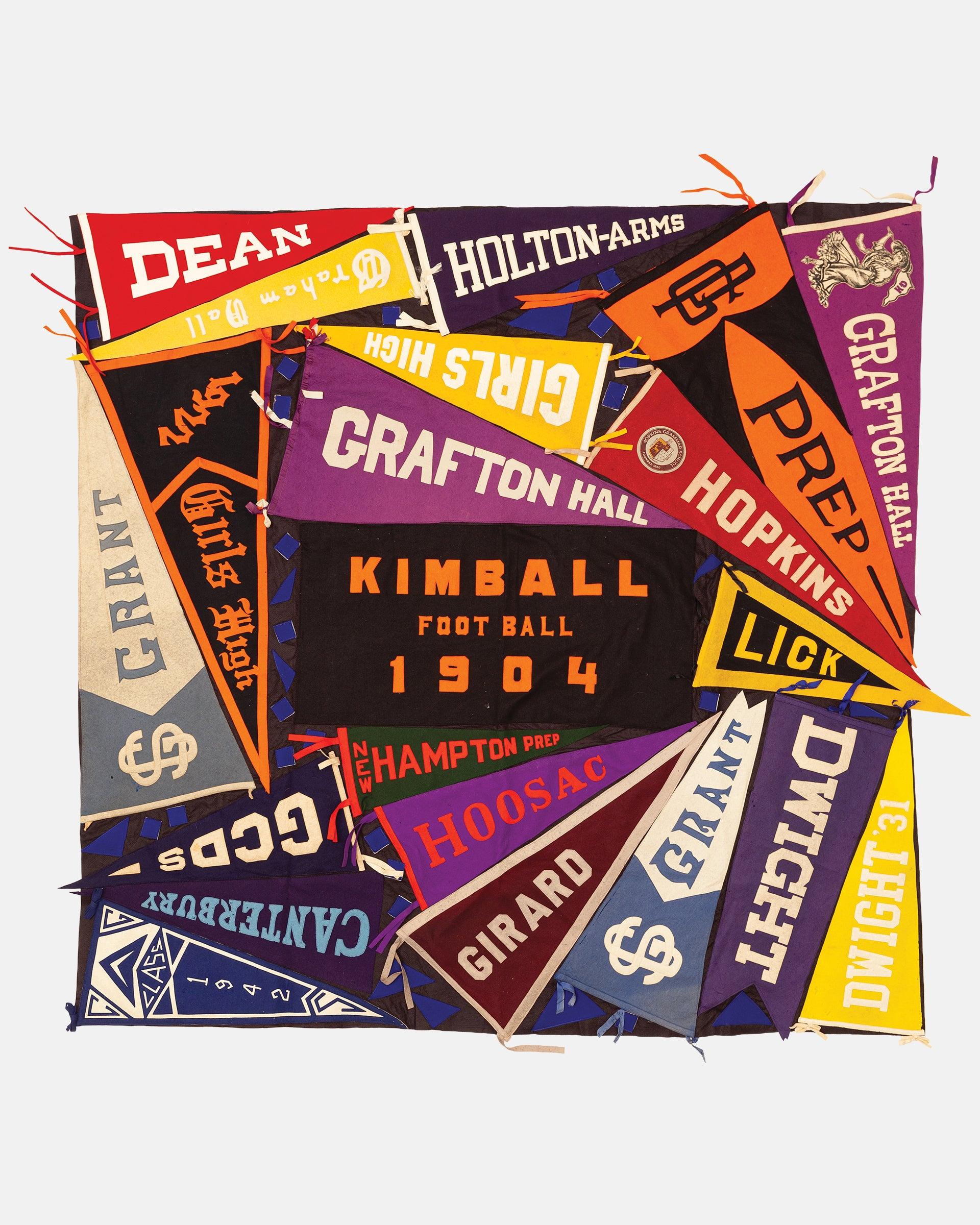 Richard English Vintage Pennant Quilt - Schools #28