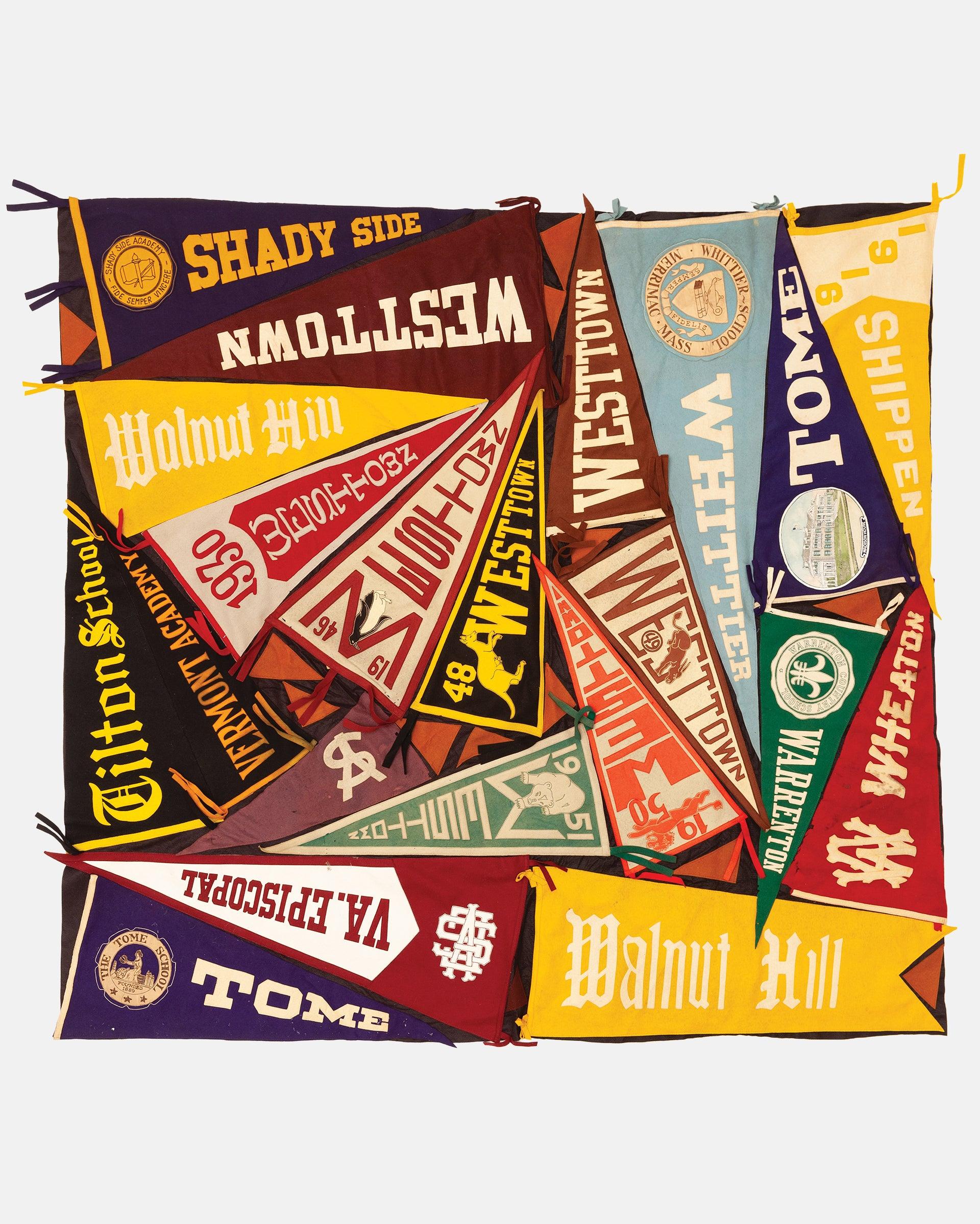 Vintage Pennant Quilt - Schools #32