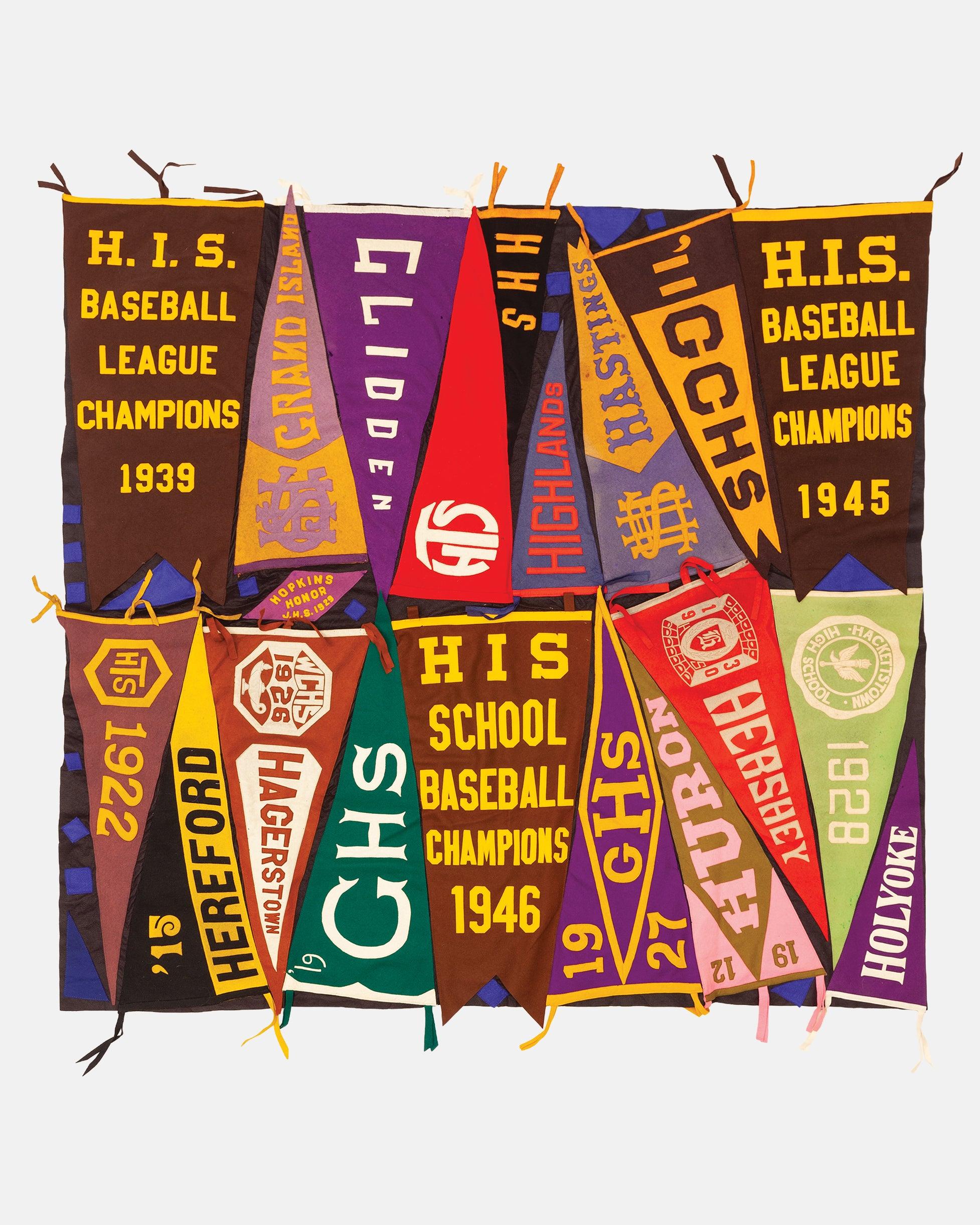 Richard English Vintage Pennant Quilt - Schools #8