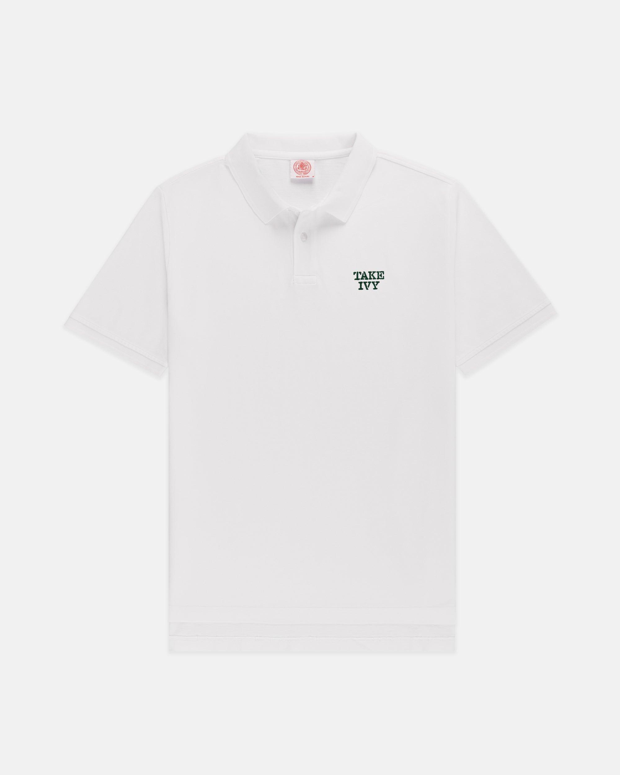 Made-in-USA White Take Ivy Polo